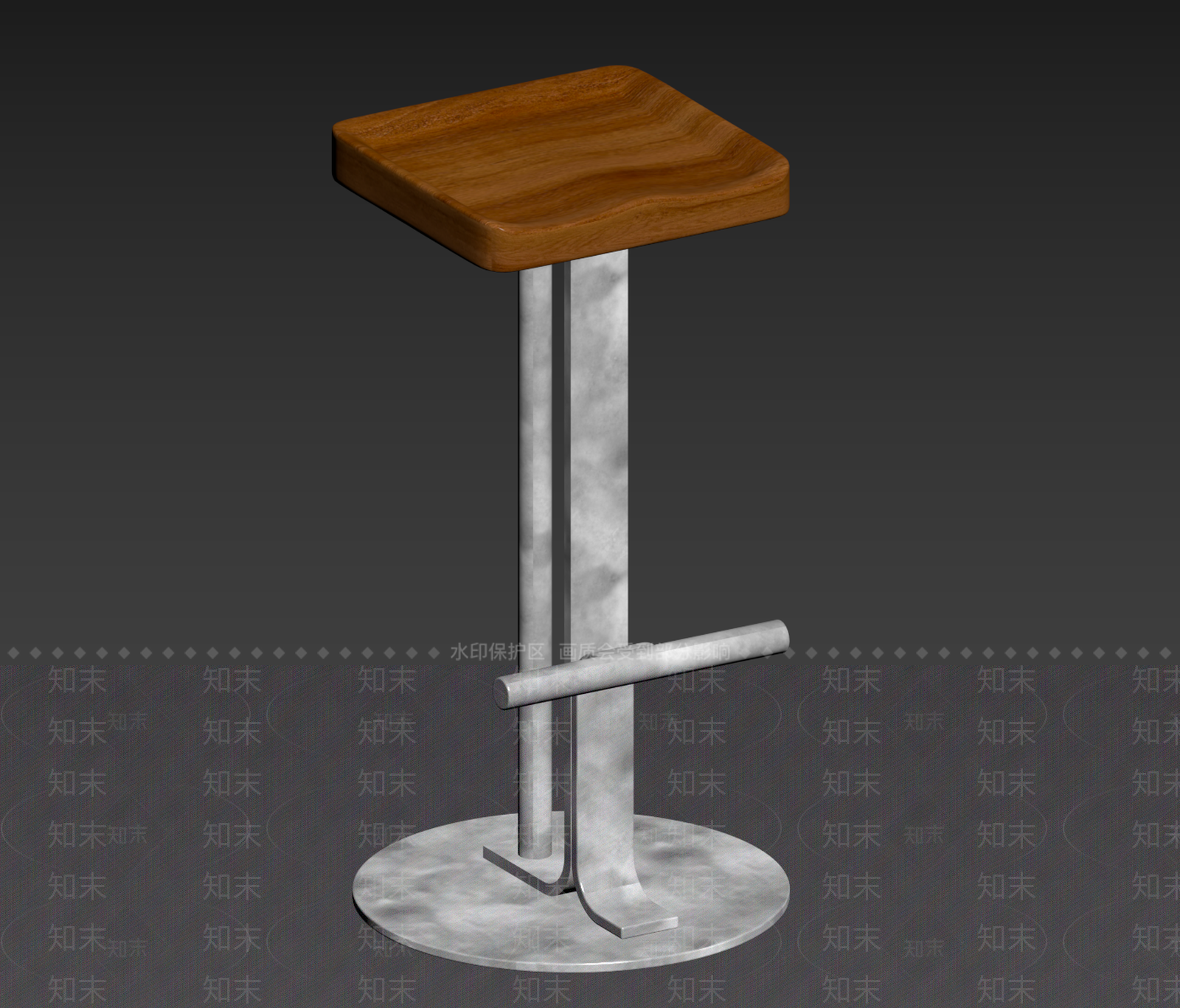 现代简约吧椅3D模型下载【ID:1232239337】