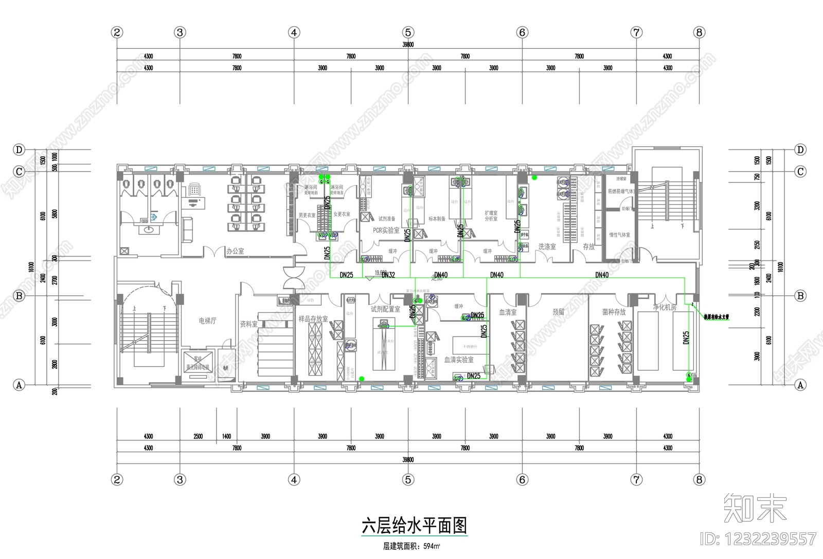 实验室cad施工图下载【ID:1232239557】