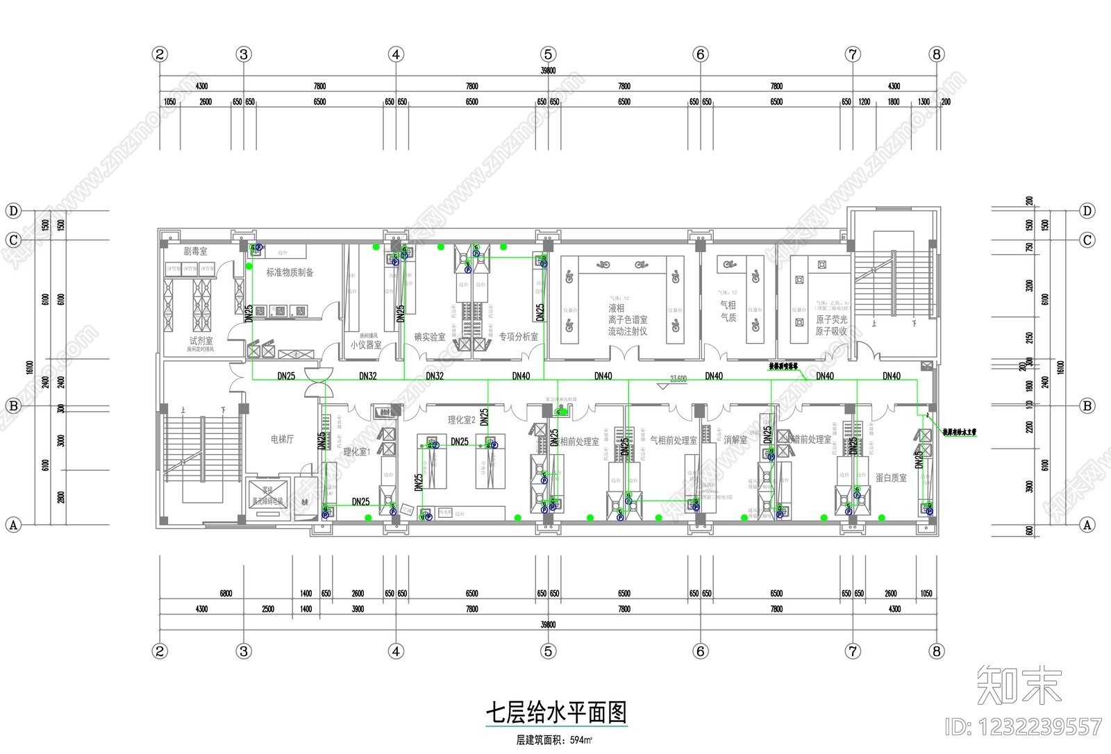 实验室cad施工图下载【ID:1232239557】