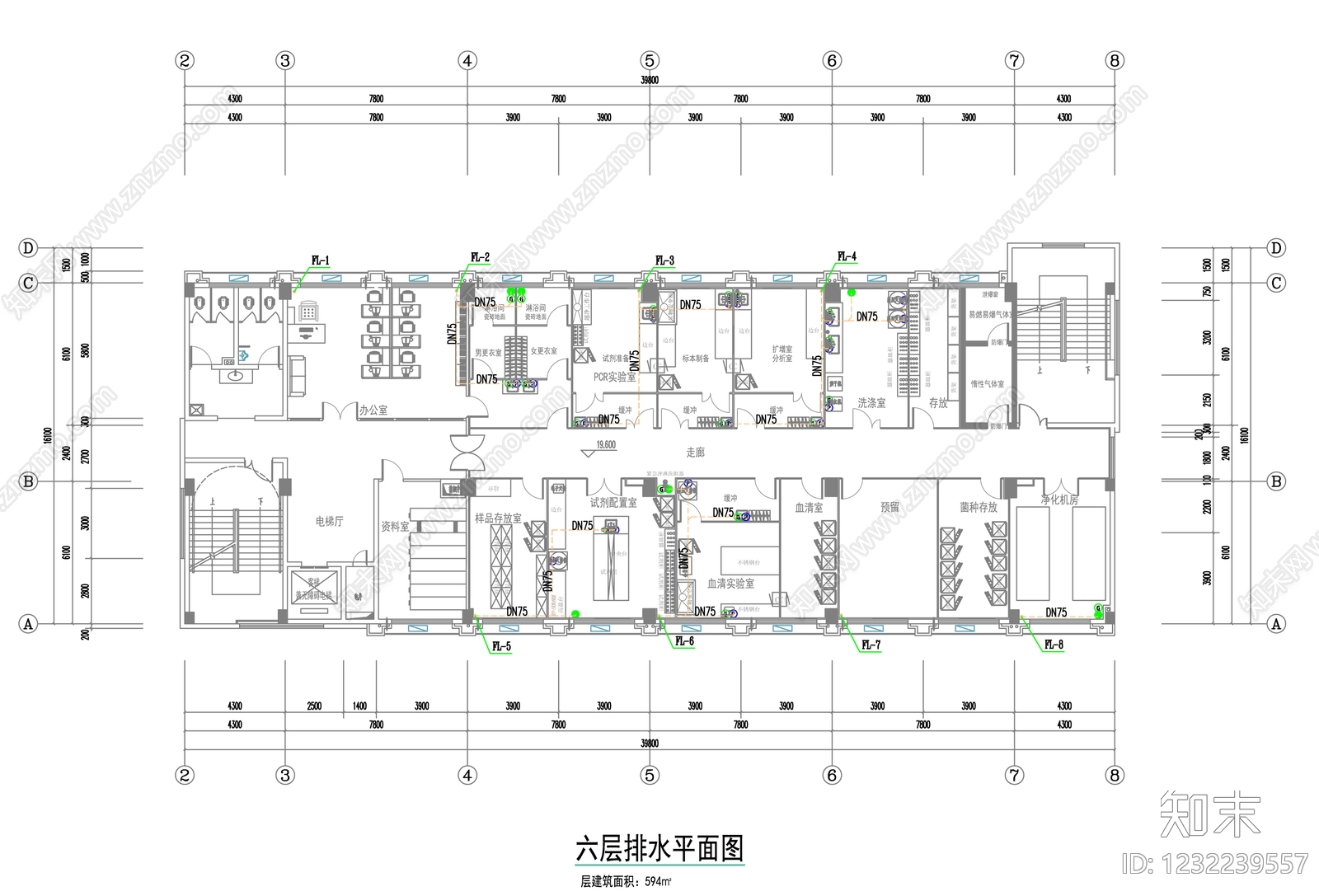 实验室cad施工图下载【ID:1232239557】