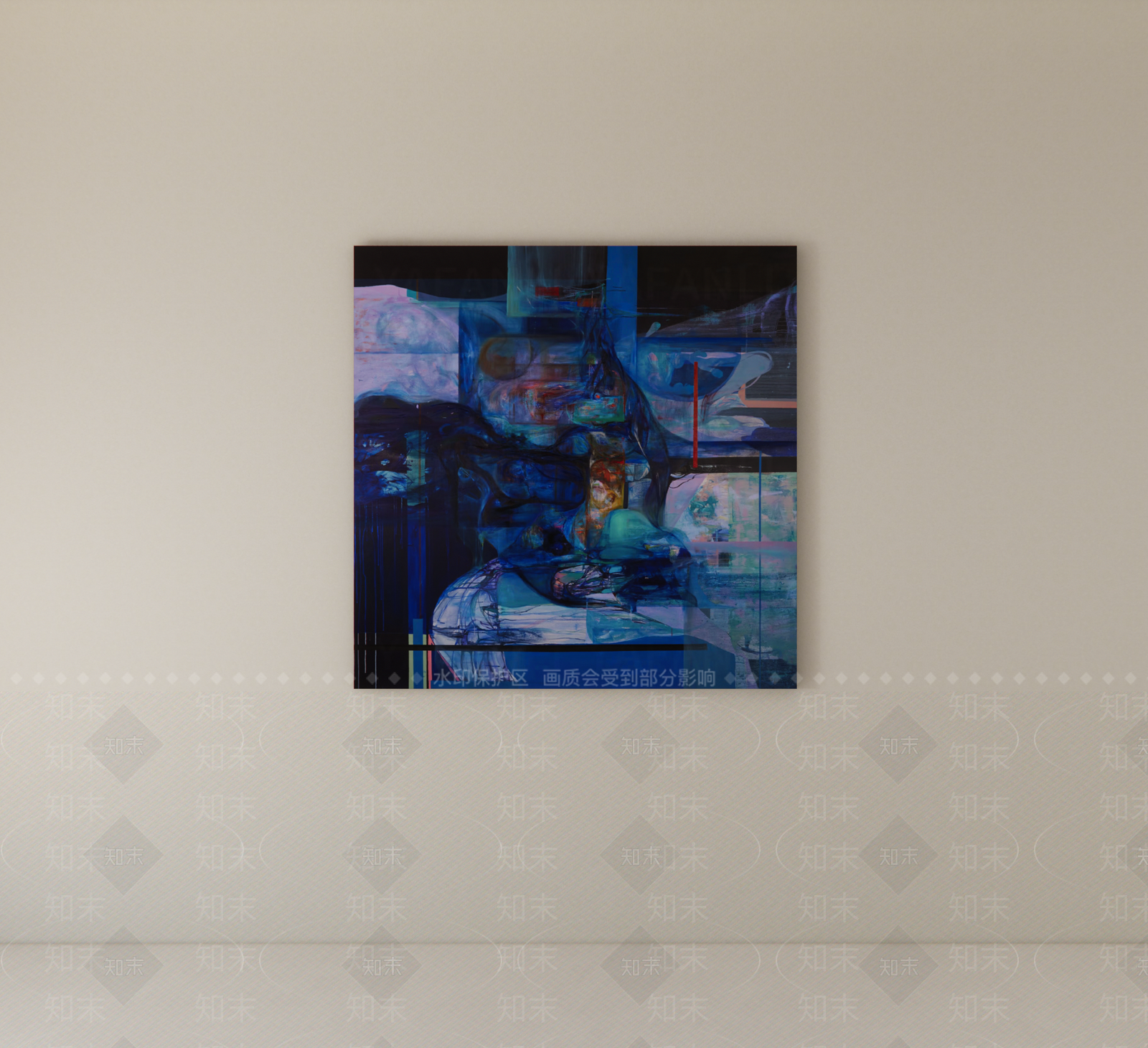 极简抽象画SU模型下载【ID:1232241250】