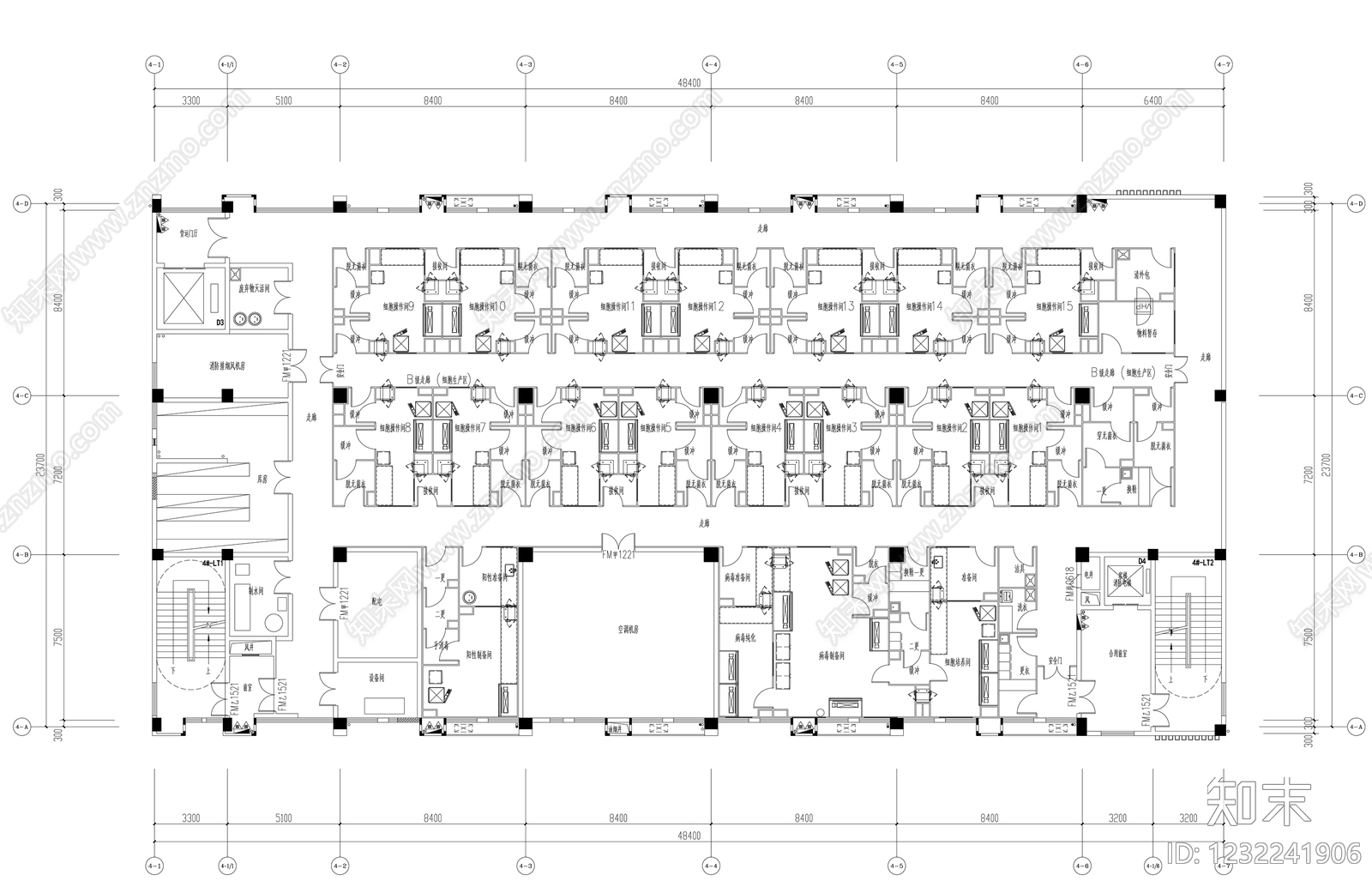 实验室cad施工图下载【ID:1232241906】