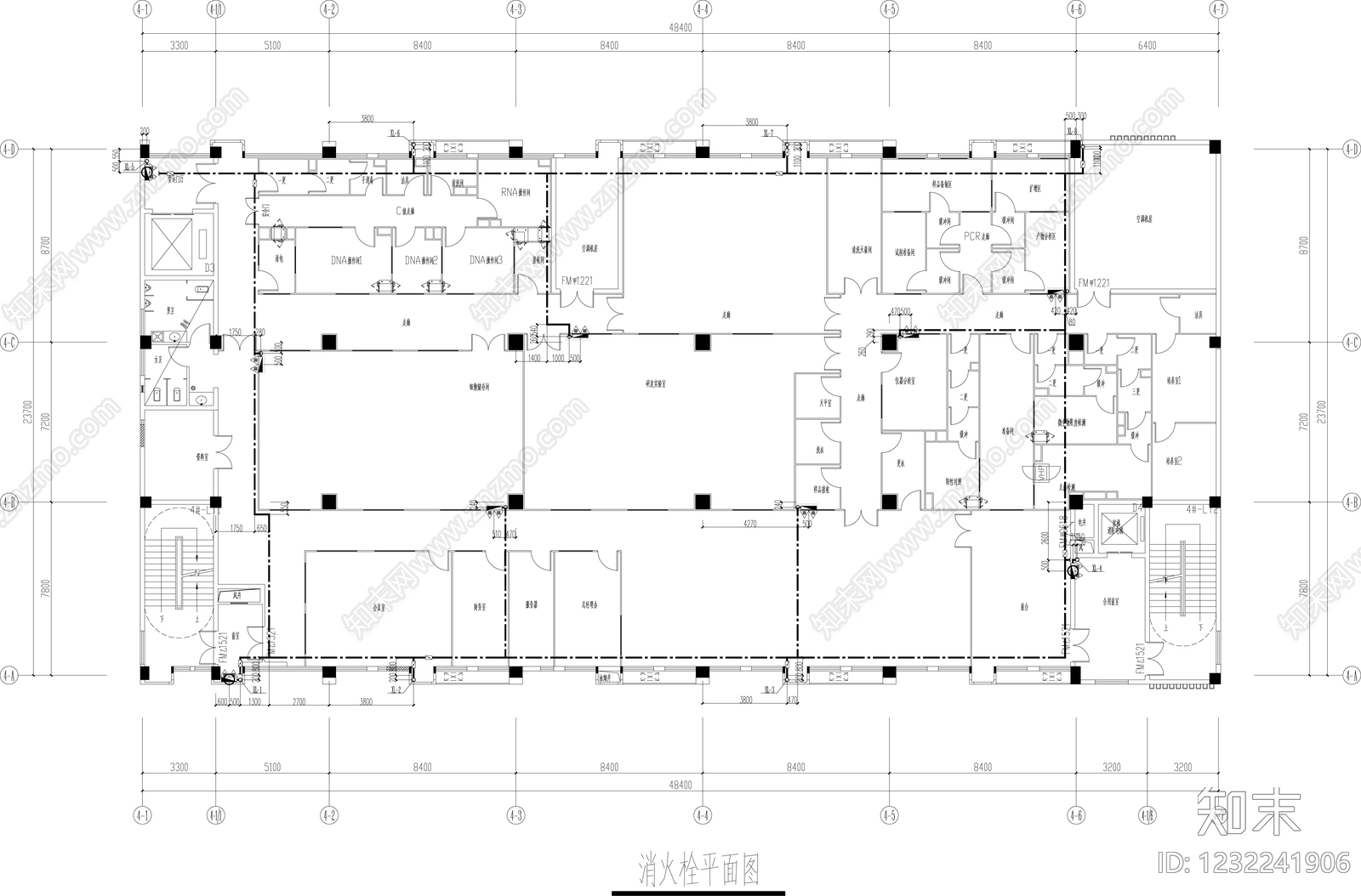实验室cad施工图下载【ID:1232241906】
