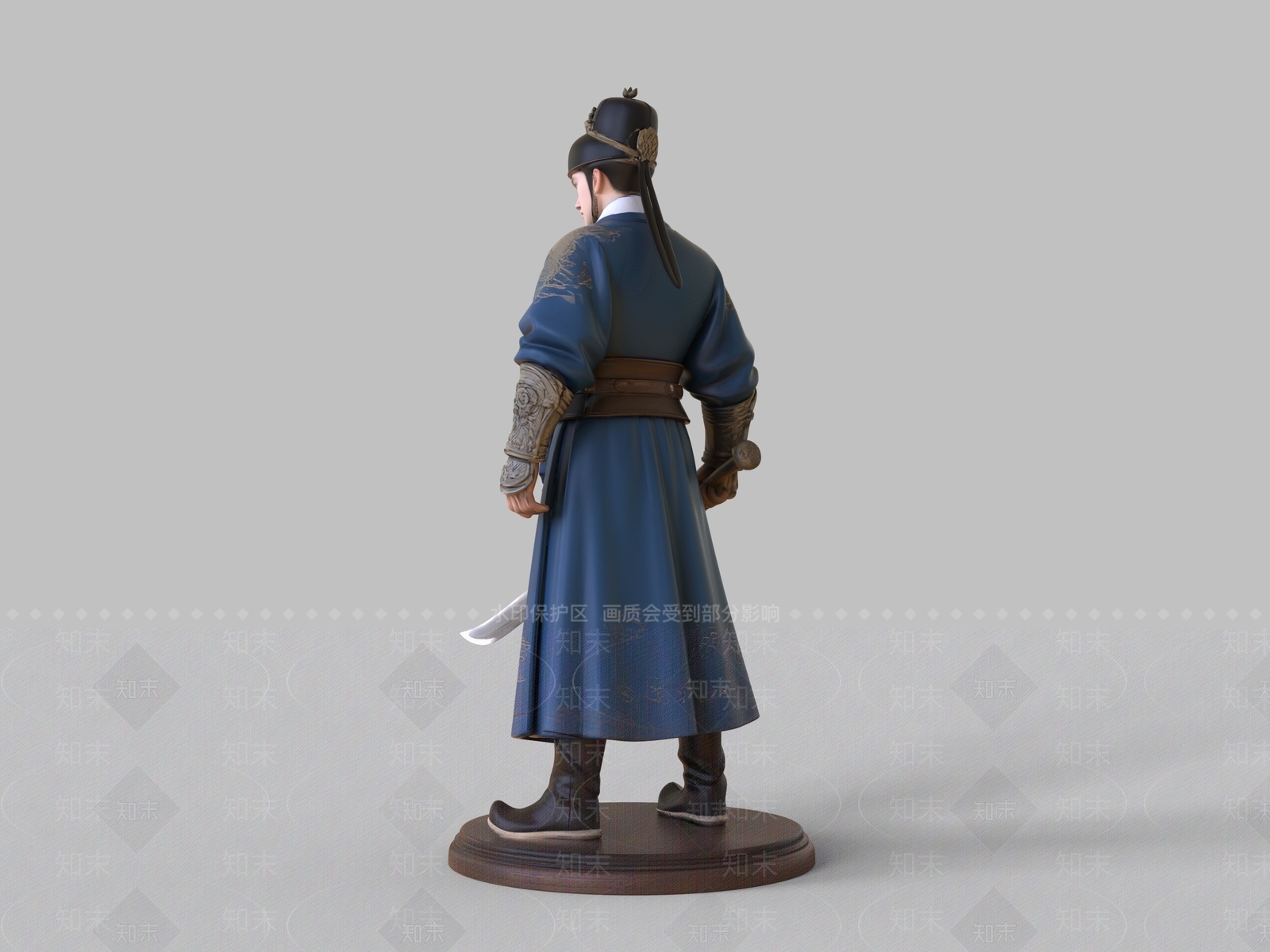 中式虚拟人物SU模型下载【ID:1232244940】