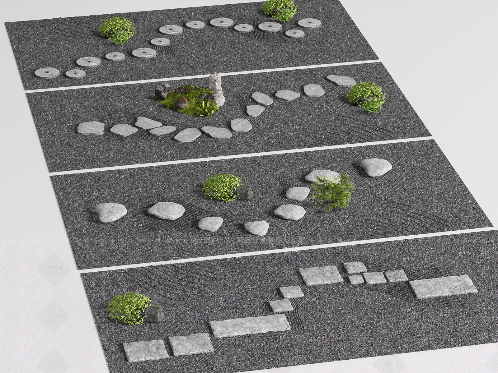 禅意石头3D模型下载【ID:1232244875】
