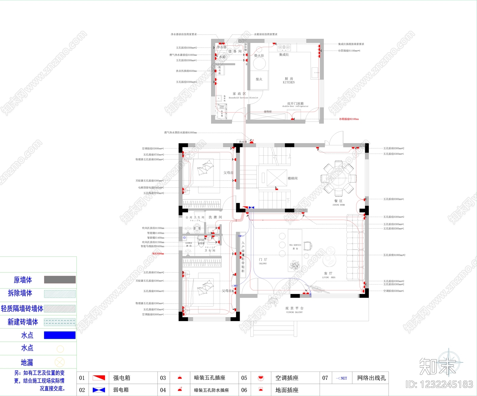 别墅cad施工图下载【ID:1232245183】