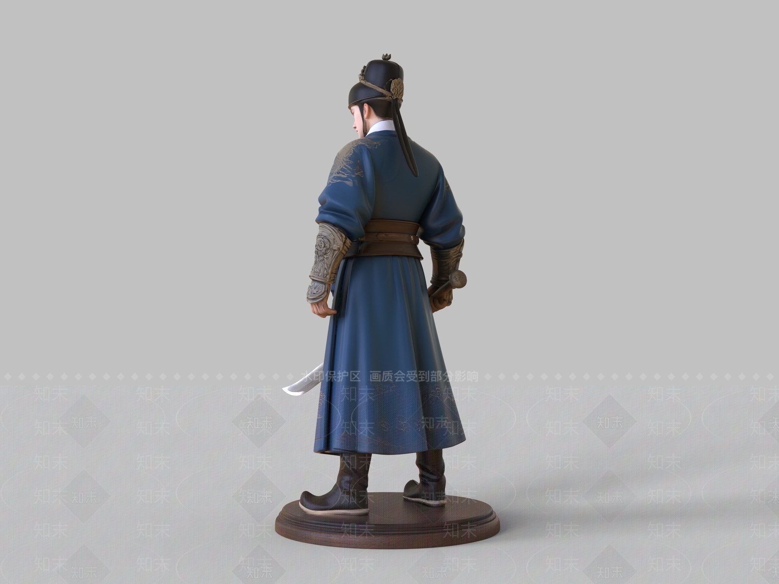 新中式虚拟人物3D模型下载【ID:1232245072】