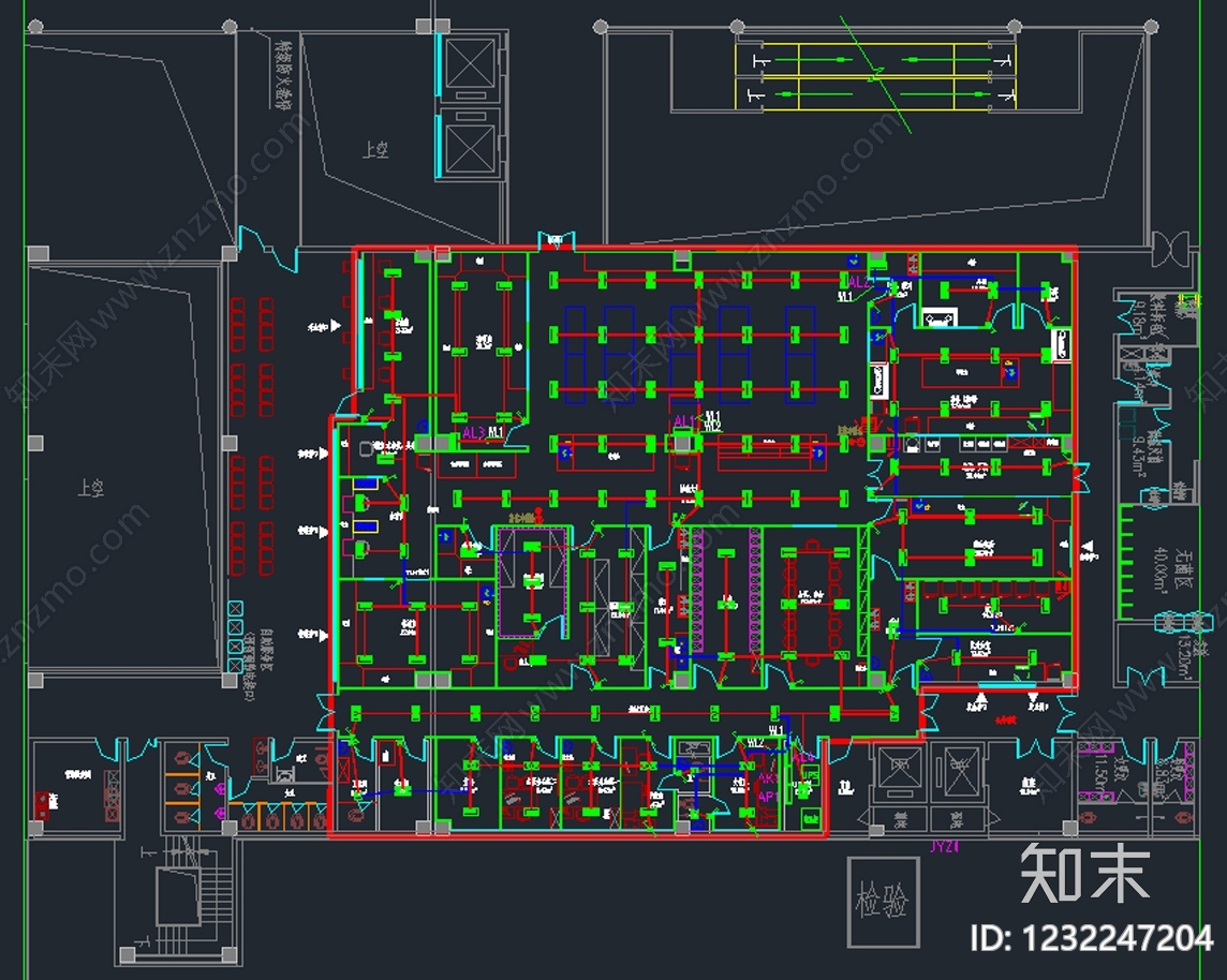 实验室cad施工图下载【ID:1232247204】