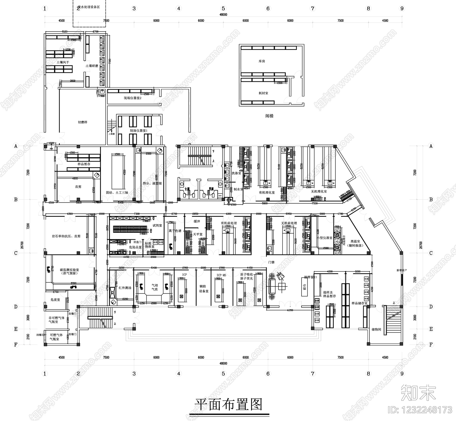 实验室cad施工图下载【ID:1232248173】