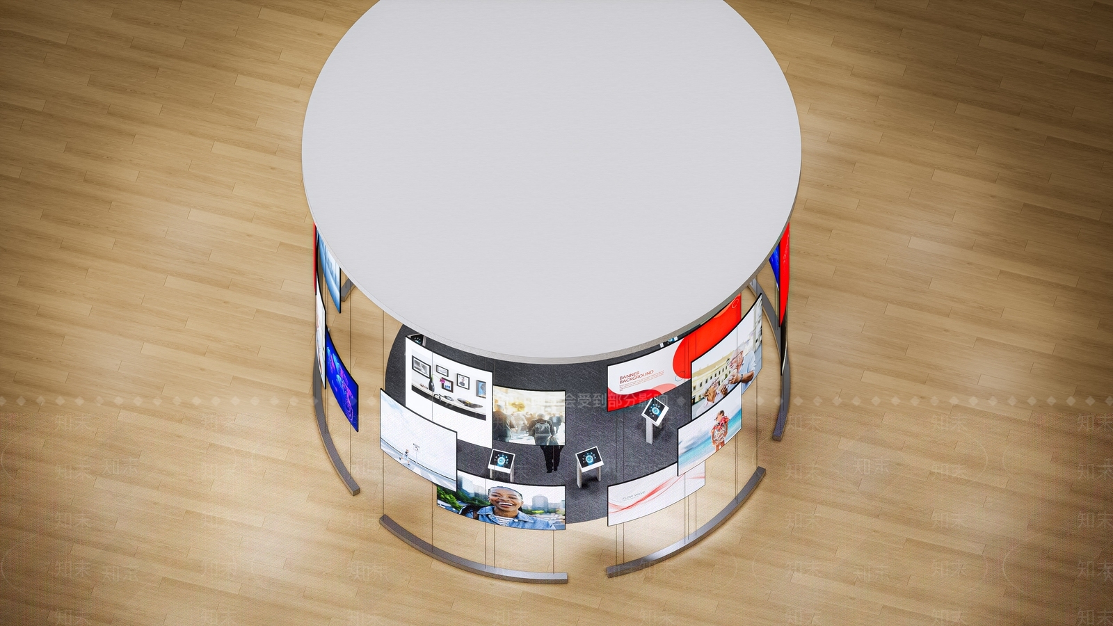 现代电子产品展台SU模型下载【ID:1232249497】