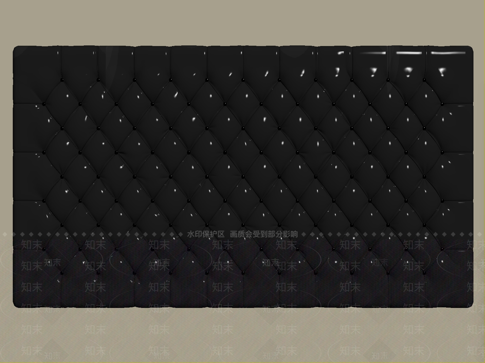 轻奢床品SU模型下载【ID:1232249708】
