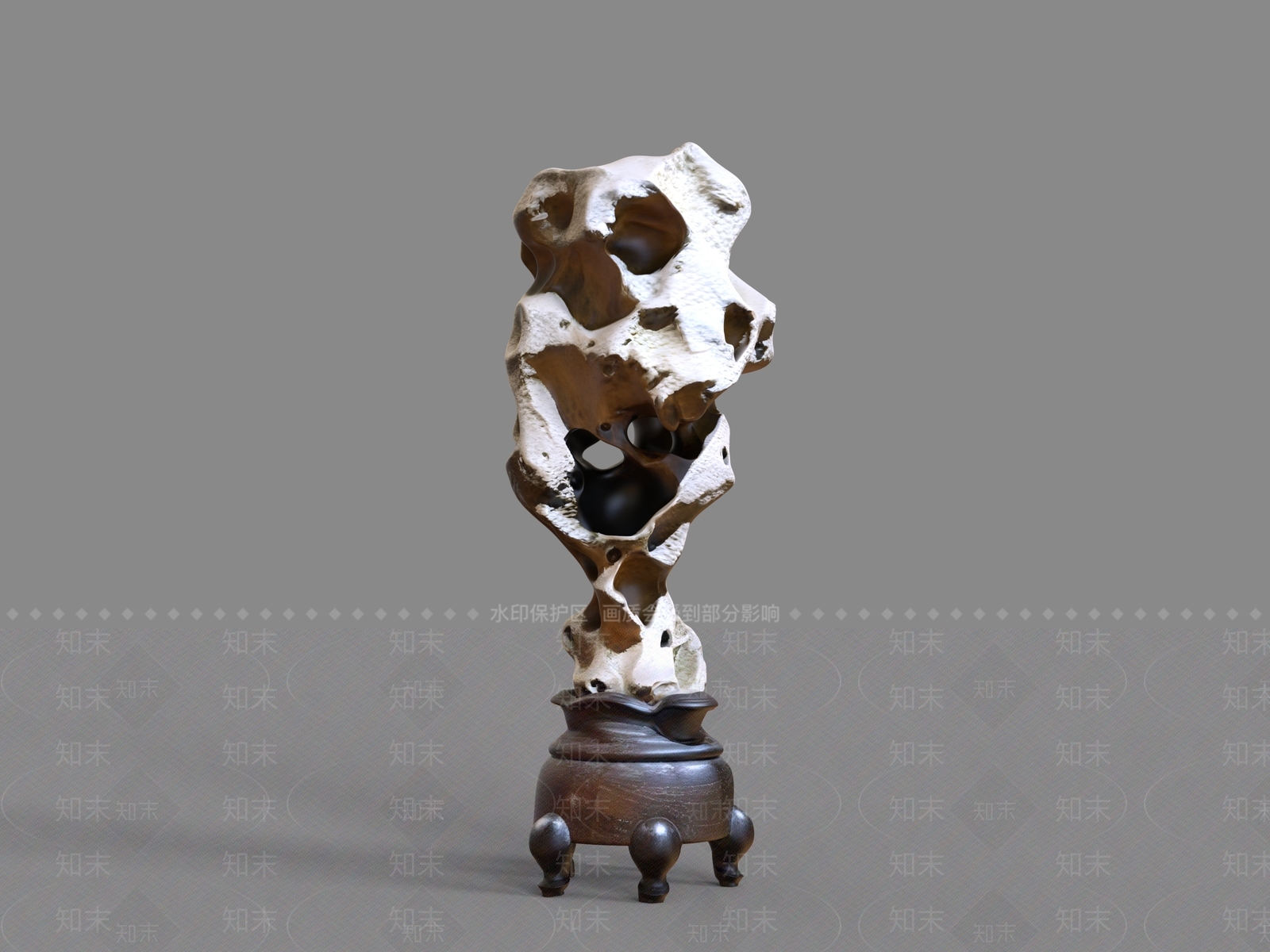 中式雕塑摆件3D模型下载【ID:1232249899】