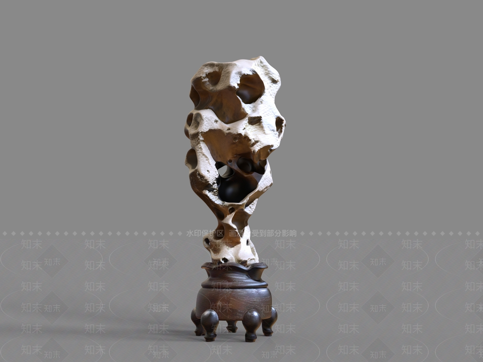 中式雕塑摆件3D模型下载【ID:1232249899】