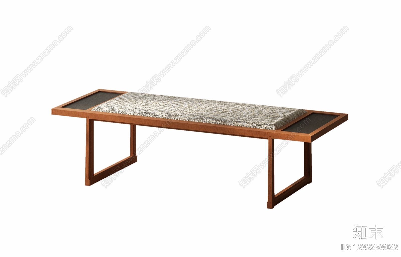 新中式床尾凳3D模型下载【ID:1232253022】