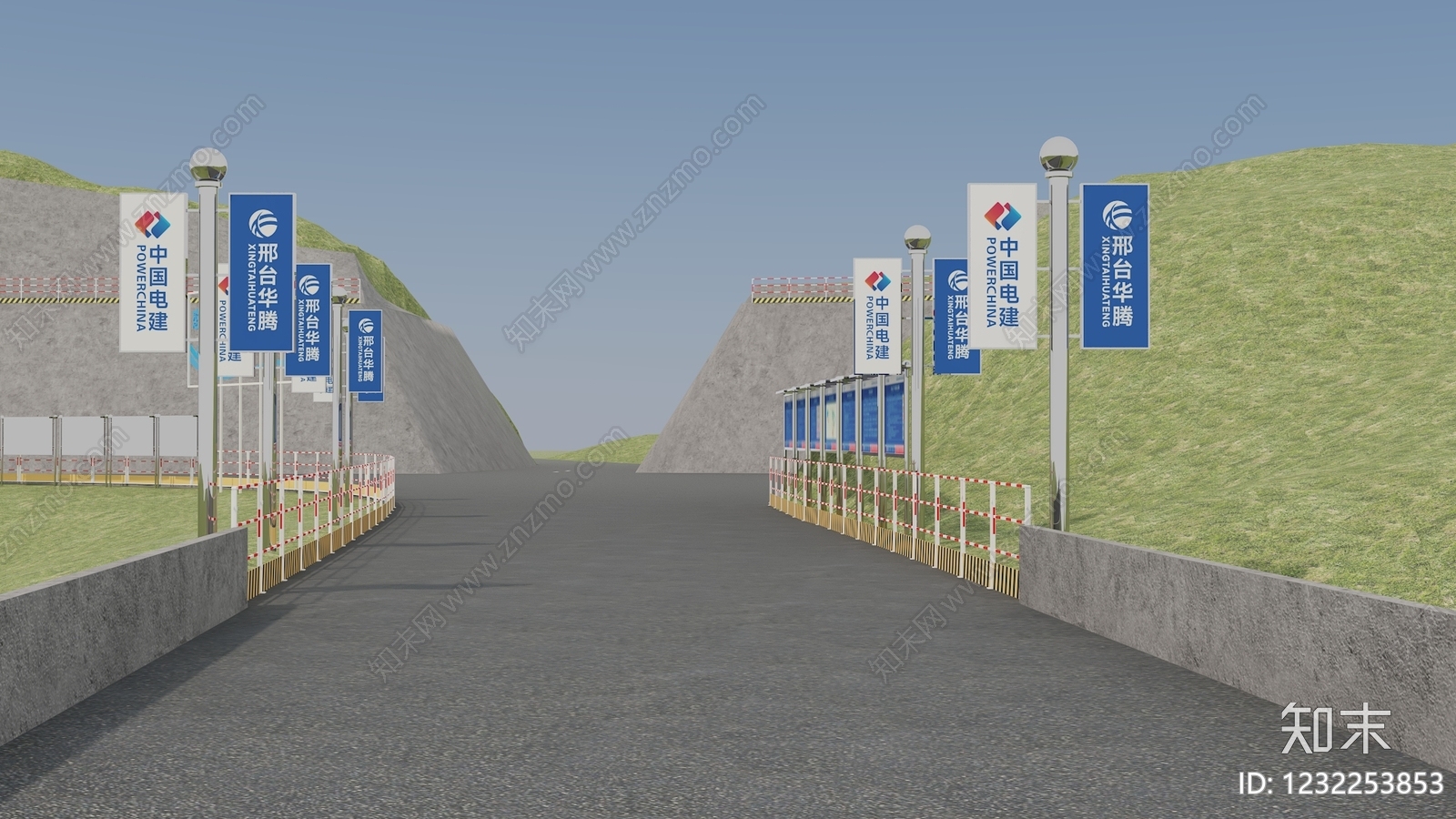 现代主义鸟瞰规划3D模型下载【ID:1232253853】