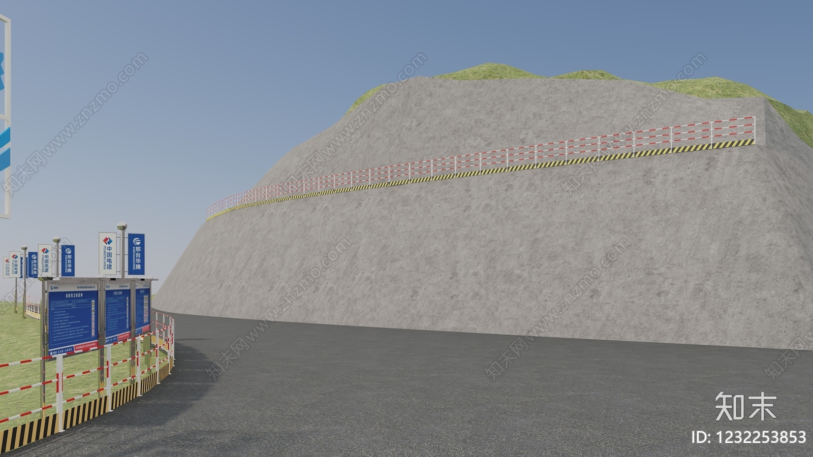 现代主义鸟瞰规划3D模型下载【ID:1232253853】
