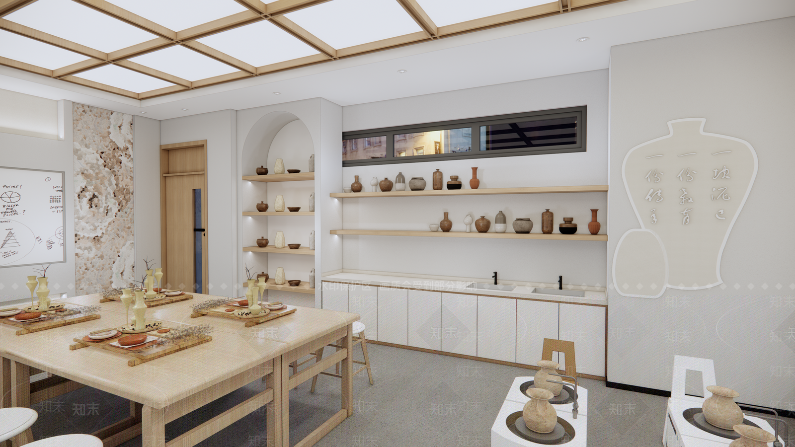 原木风手工坊SU模型下载【ID:1232254481】