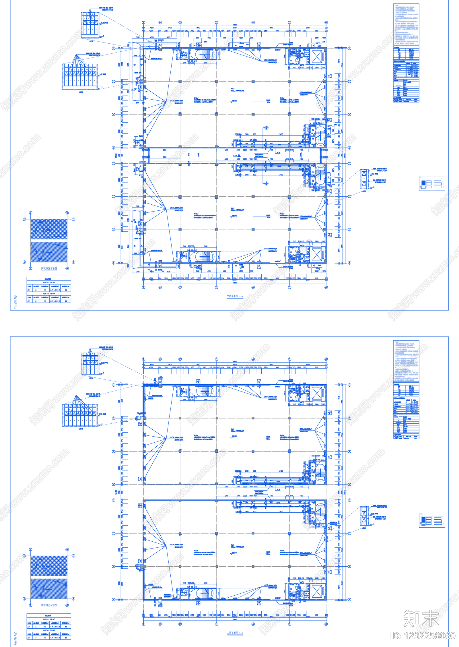 产业园建筑cad施工图下载【ID:1232258060】