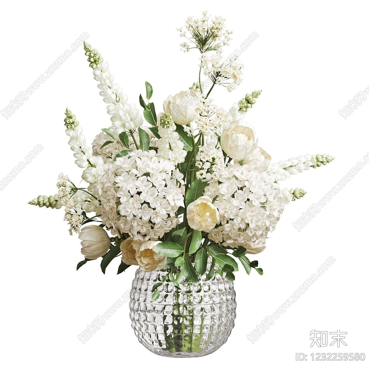 法式花瓶3D模型下载【ID:1232259580】