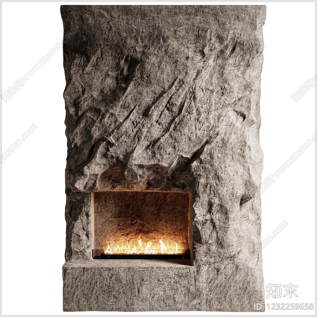 侘寂壁炉3D模型下载【ID:1232259658】