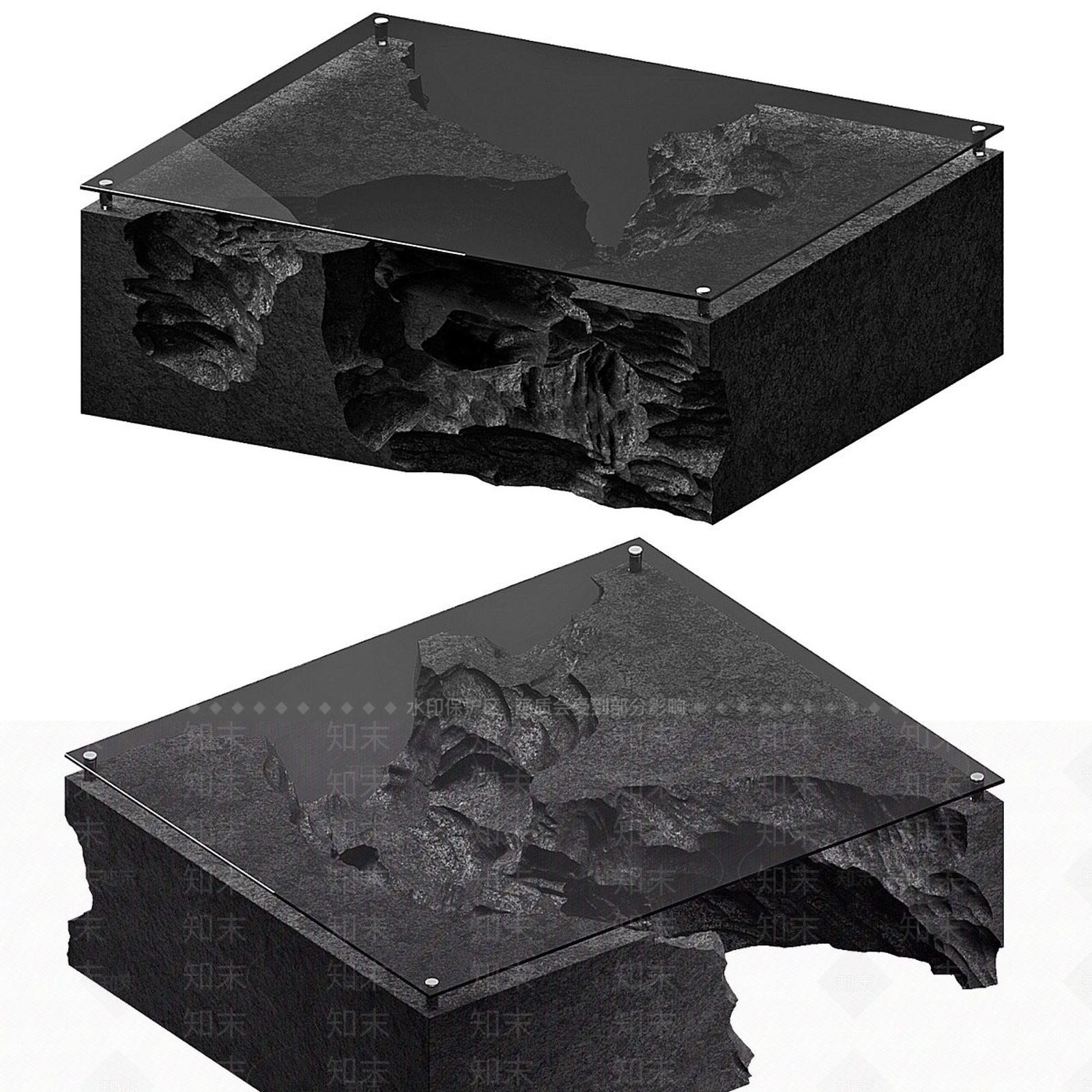 侘寂茶几3D模型下载【ID:1232260092】