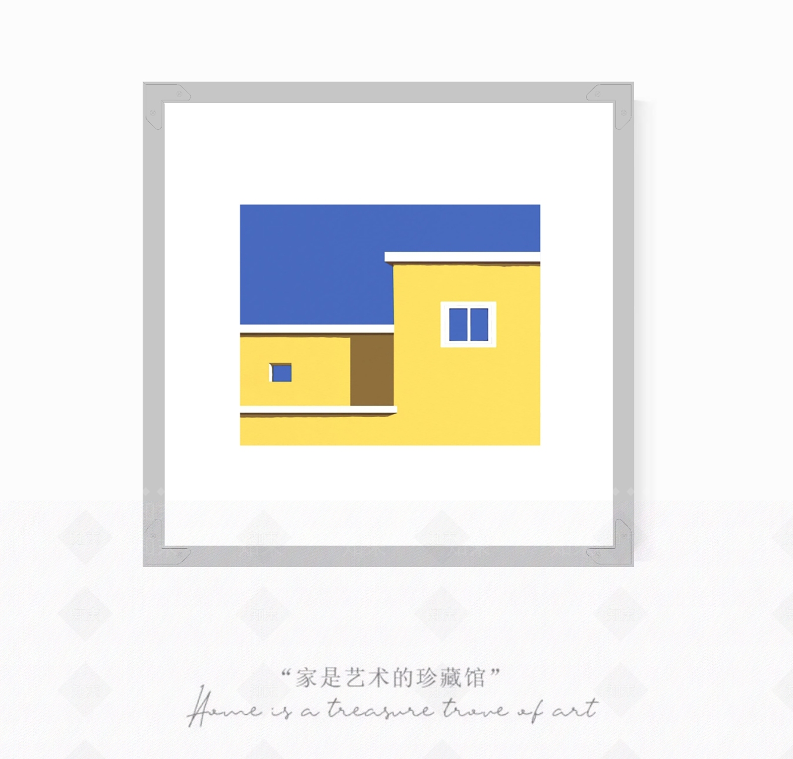 极简挂画SU模型下载【ID:1232261291】