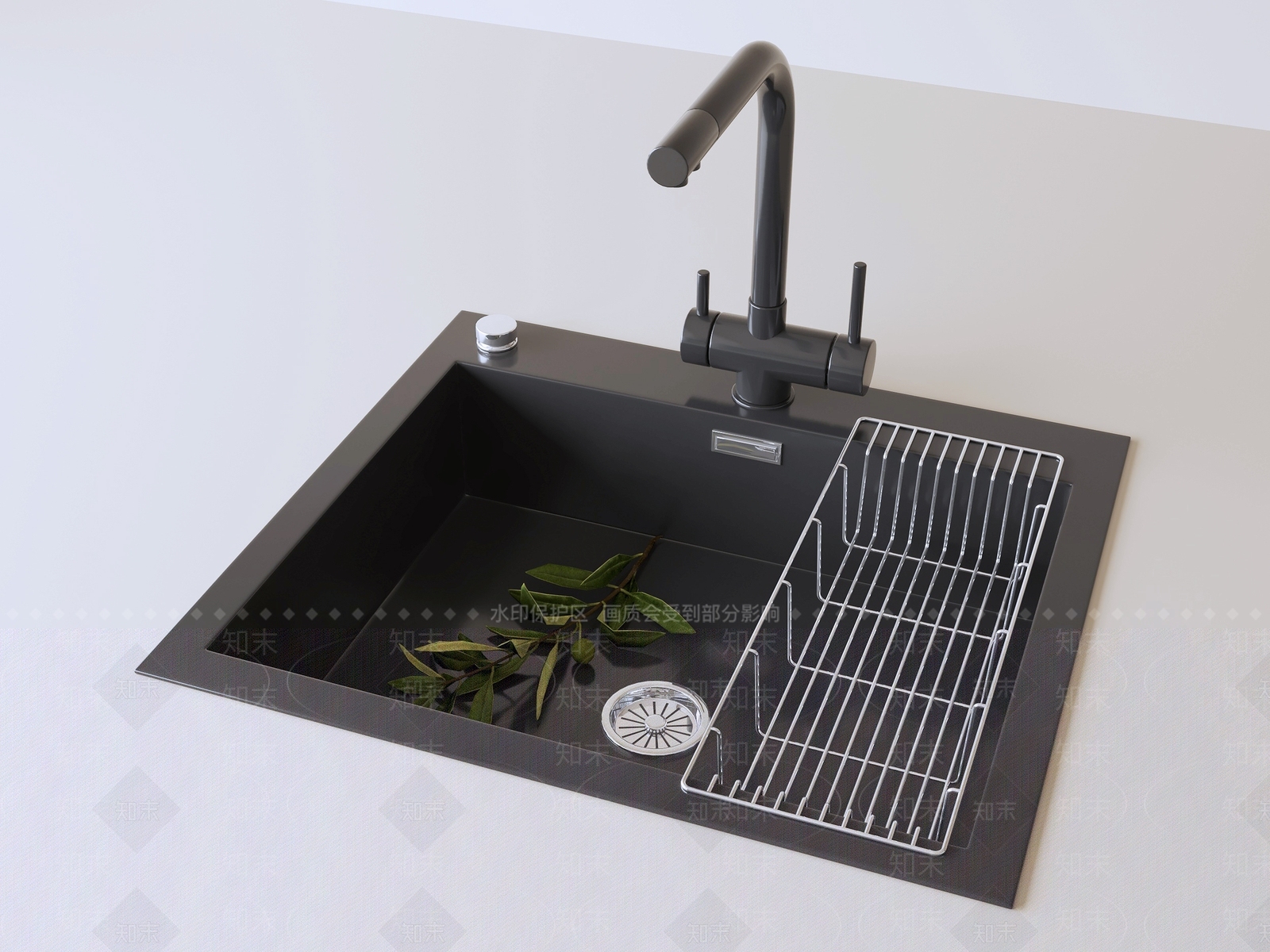 现代简约水槽3D模型下载【ID:1232261379】
