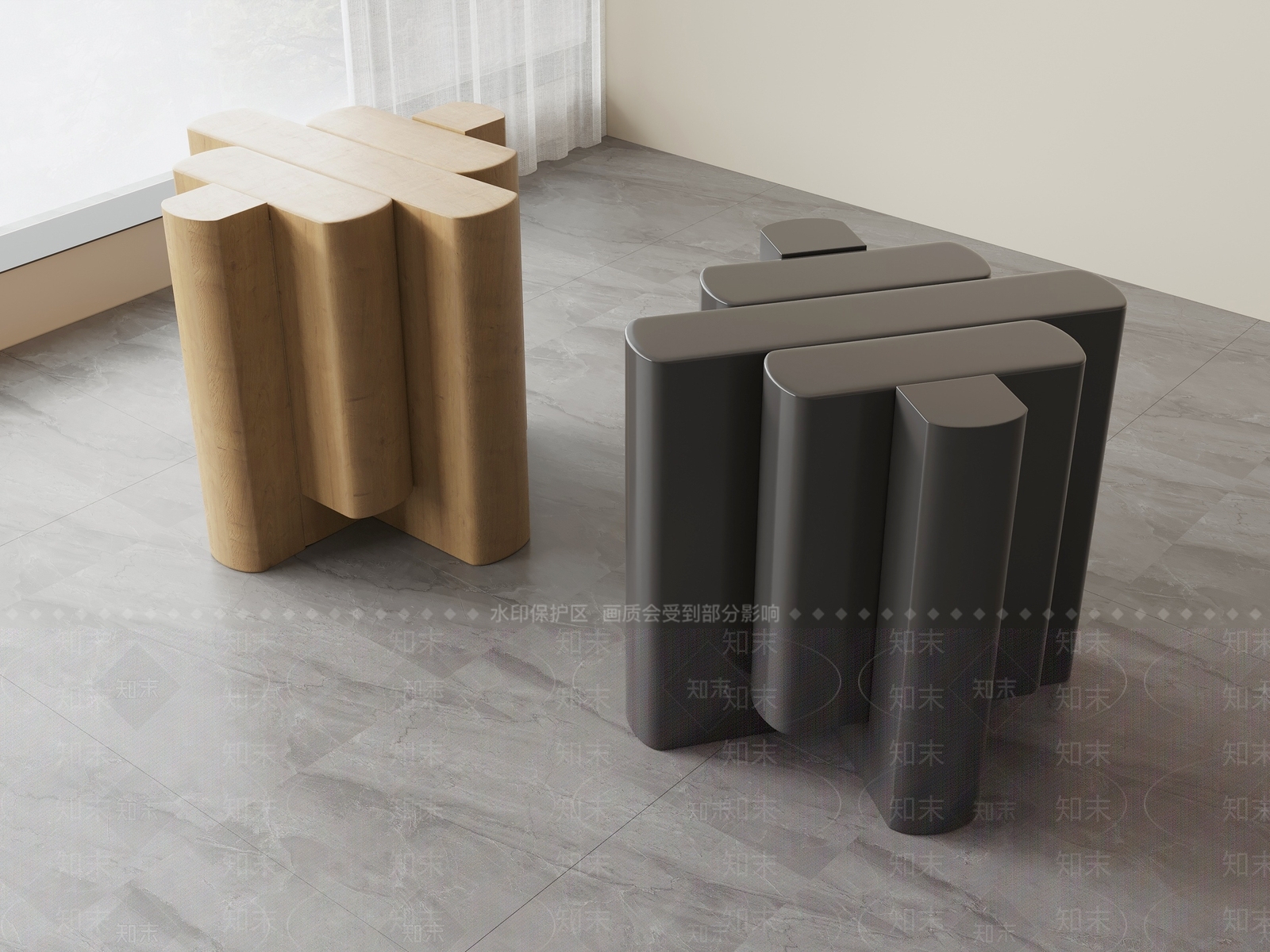 极简其他凳子3D模型下载【ID:1232261796】