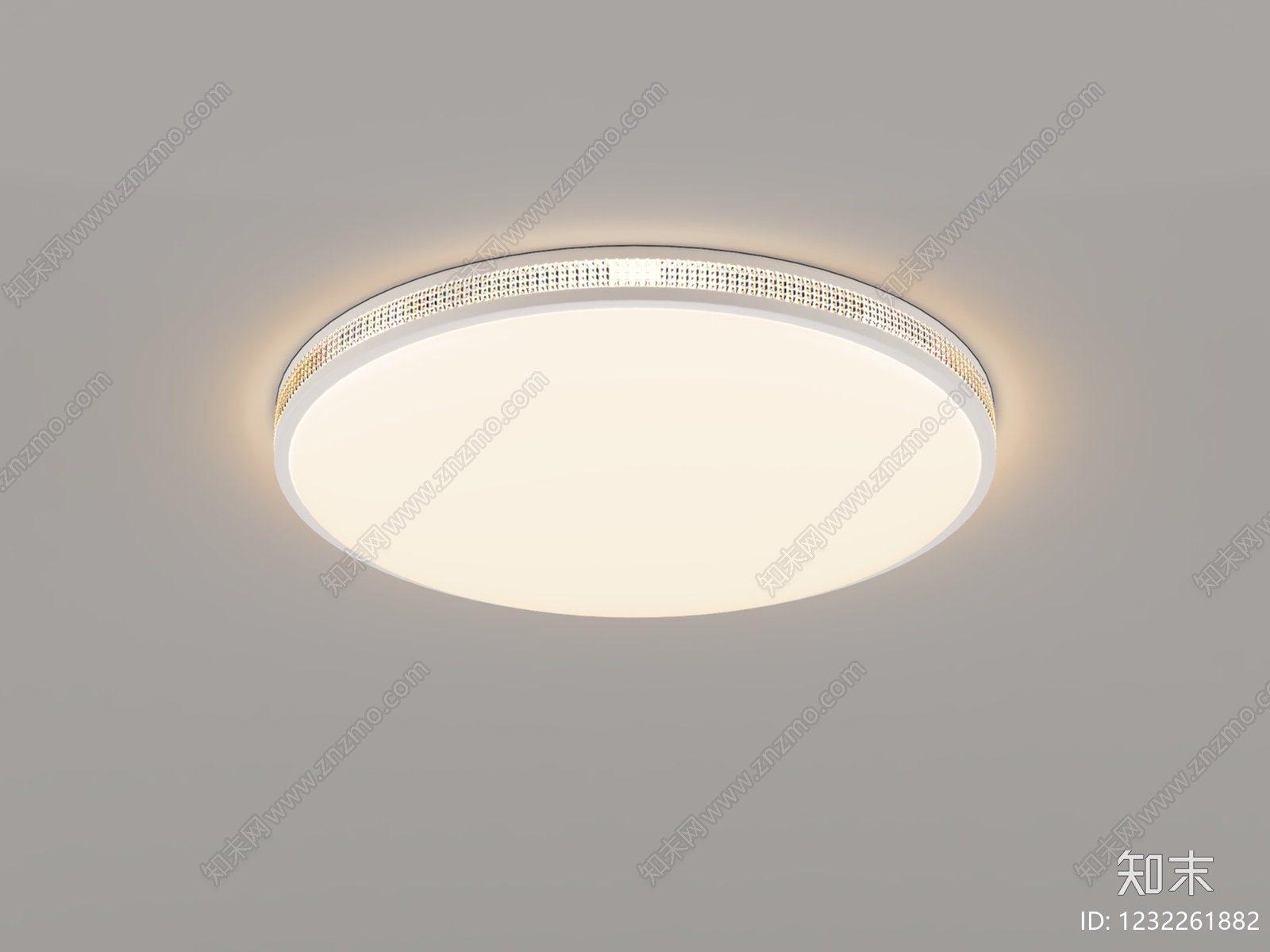 现代简约吸顶灯SU模型下载【ID:1232261882】
