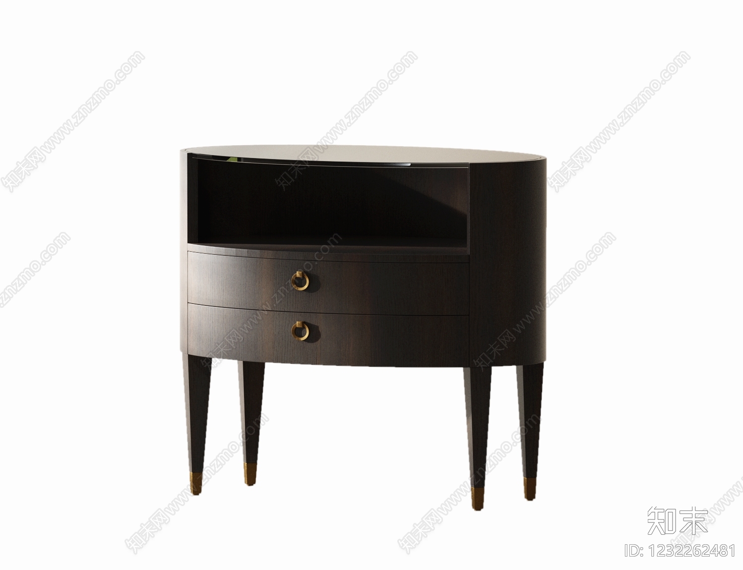 中古风床头柜SU模型下载【ID:1232262481】
