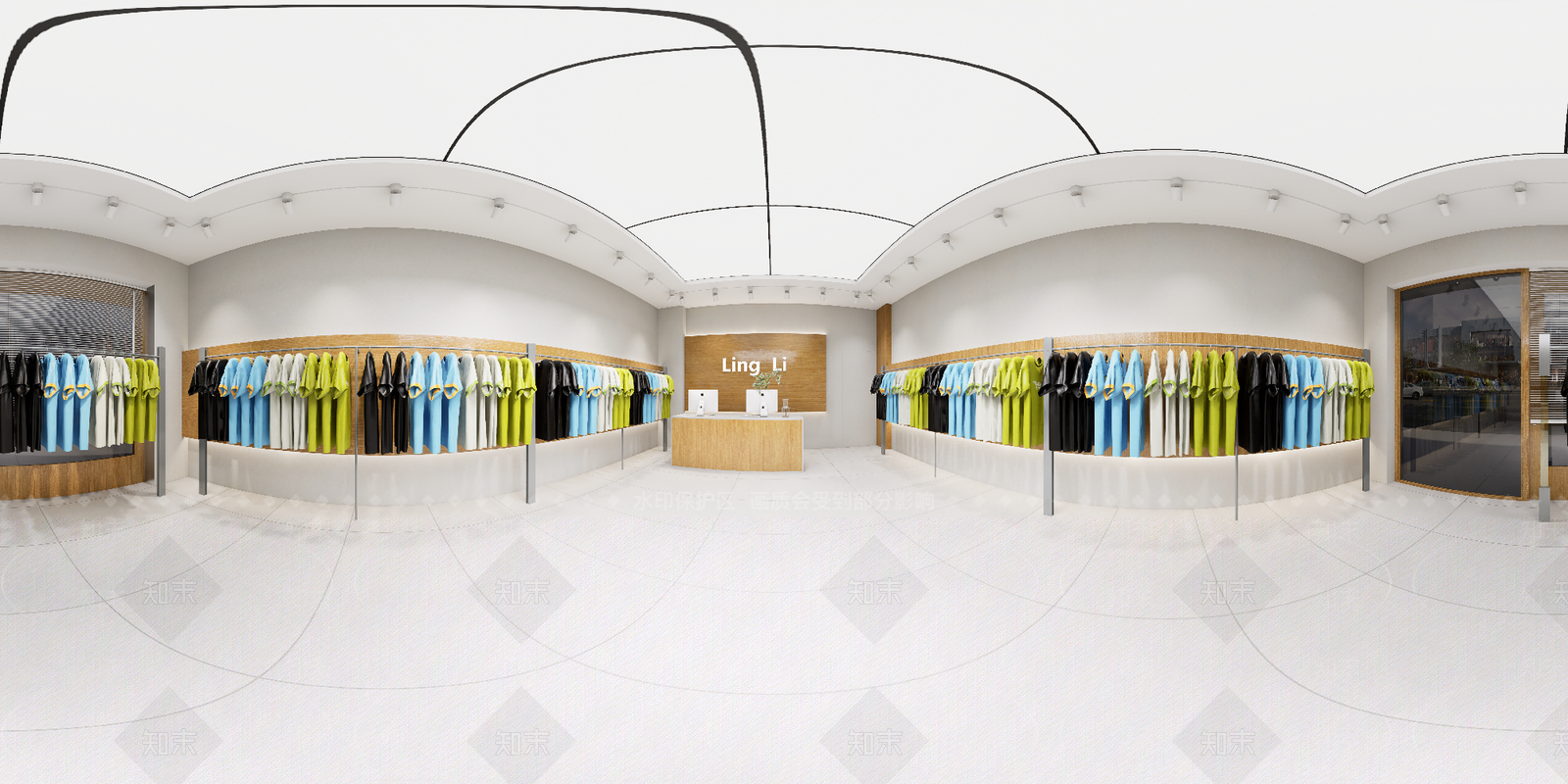 现代简约服装店SU模型下载【ID:1232262764】
