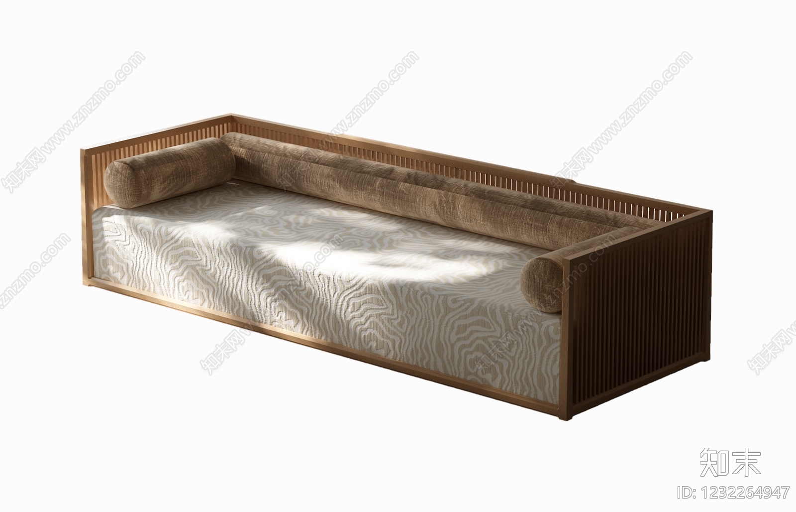 新中式罗汉床3D模型下载【ID:1232264947】