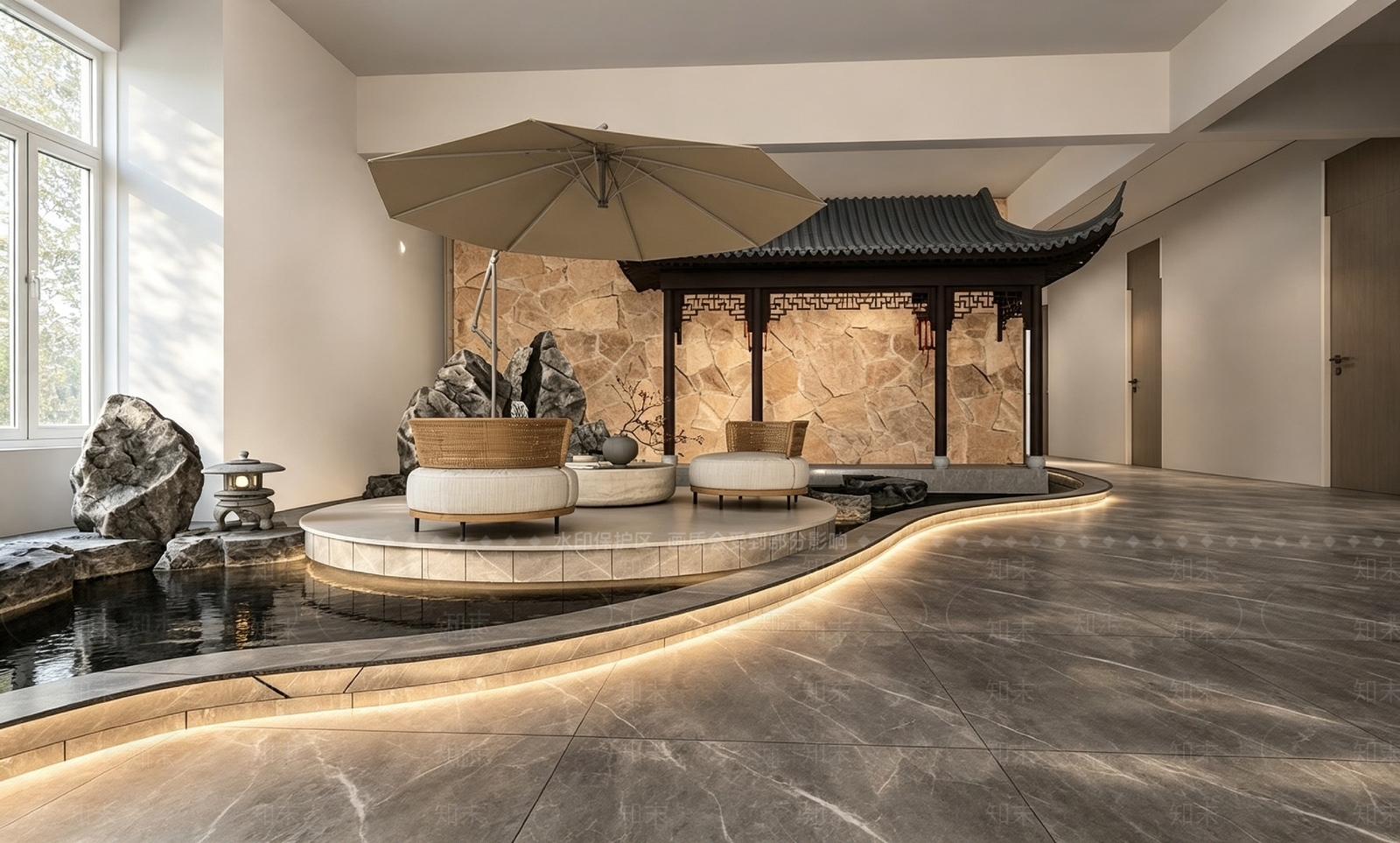 新中式其他家居建材展厅SU模型下载【ID:1232268245】