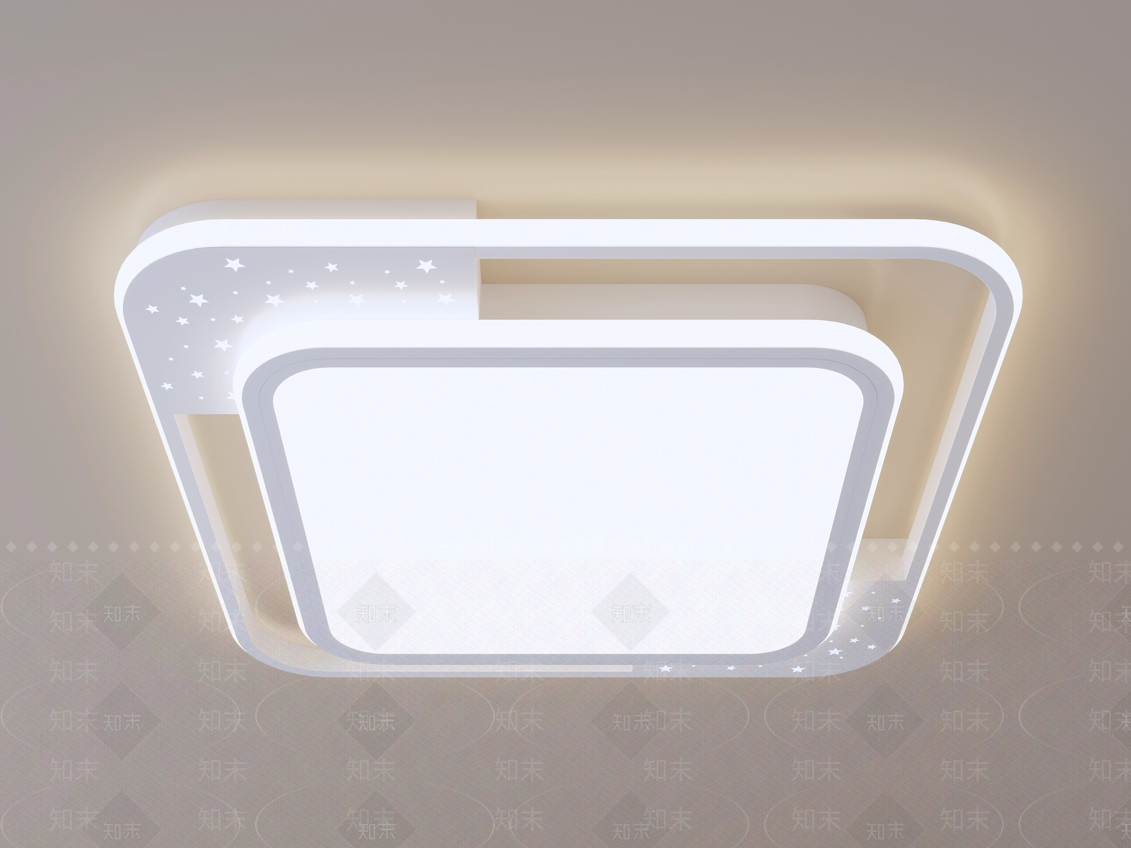 现代简约儿童房吸顶灯3D模型下载【ID:1232270707】
