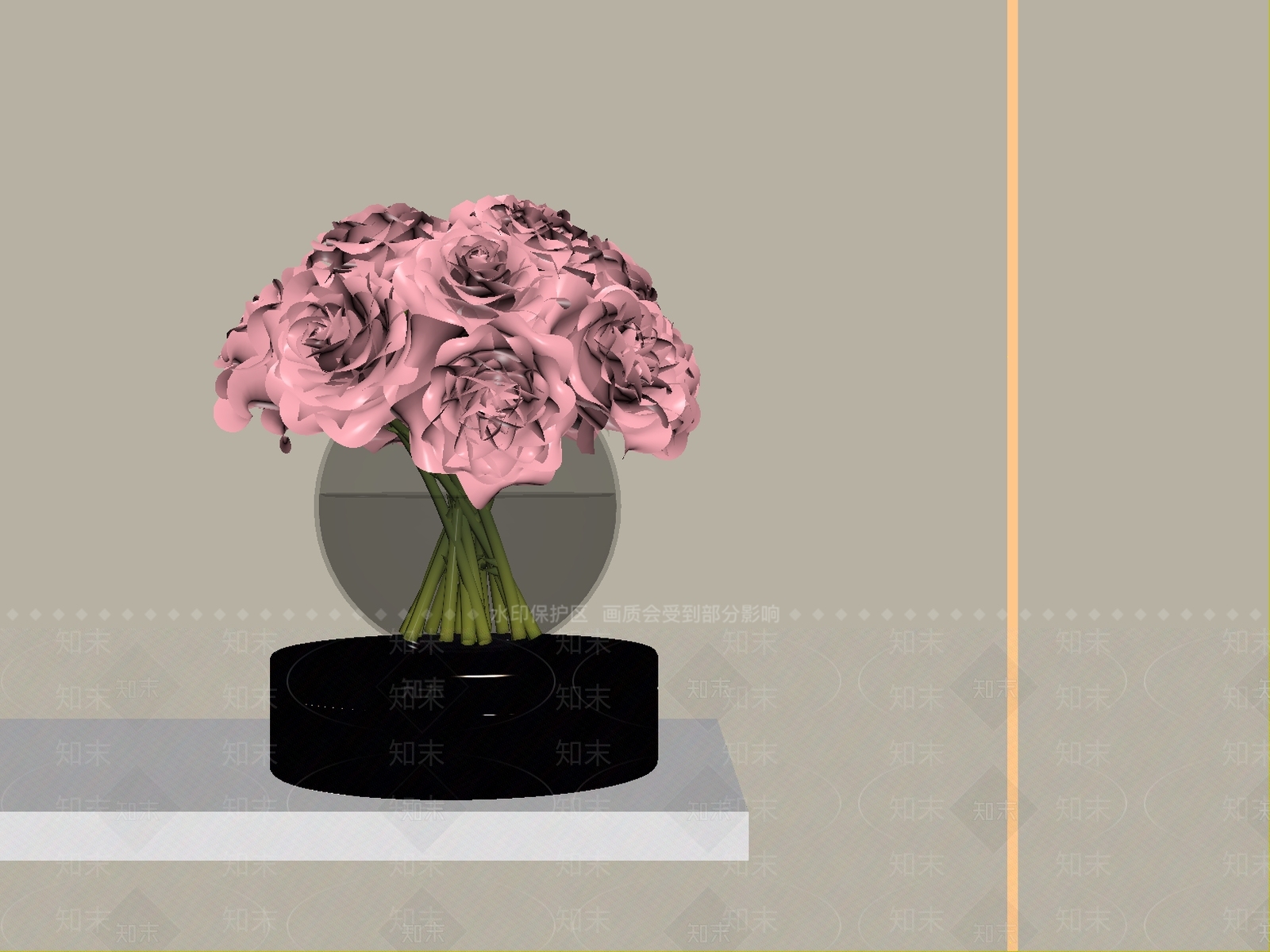 轻奢花艺SU模型下载【ID:1232271456】