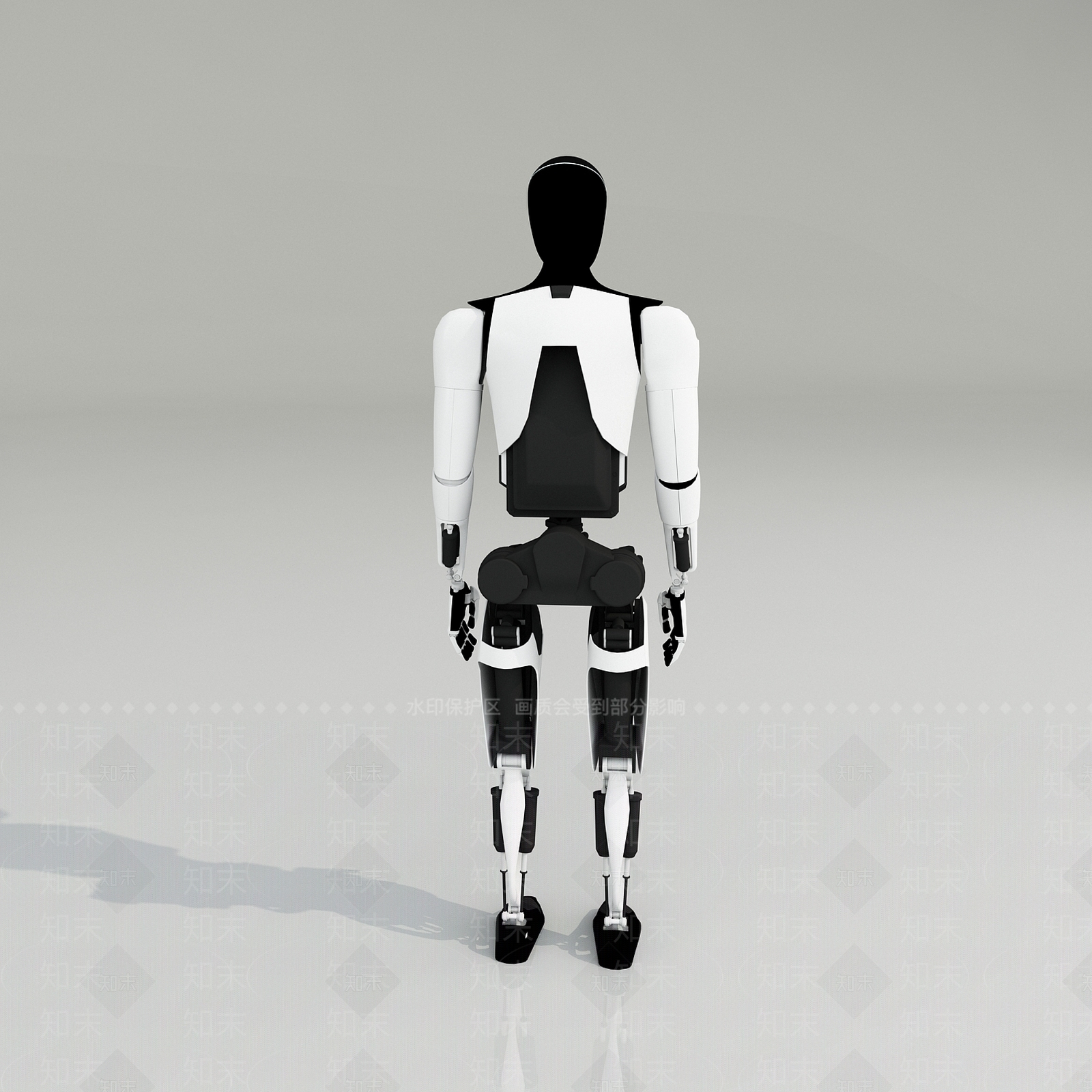 未来主义虚拟人物3D模型下载【ID:1232272754】