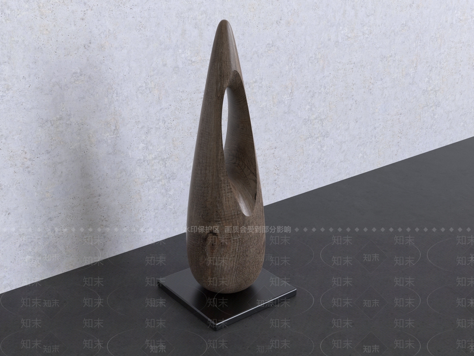 极简雕塑摆件3D模型下载【ID:1232274856】