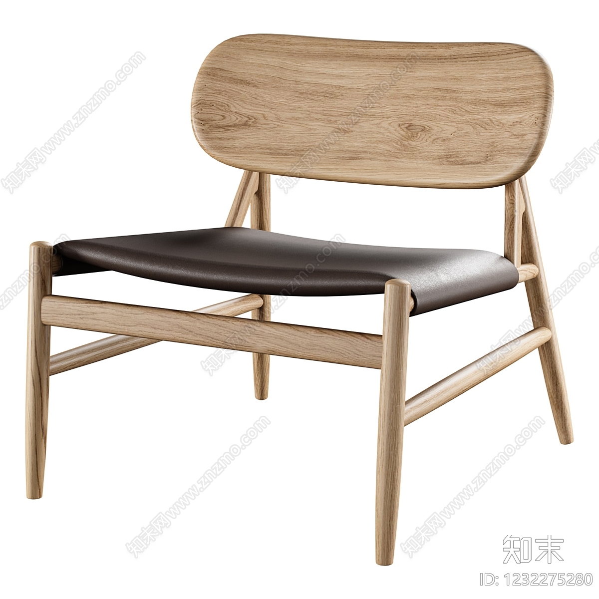 北欧休闲椅3D模型下载【ID:1232275280】
