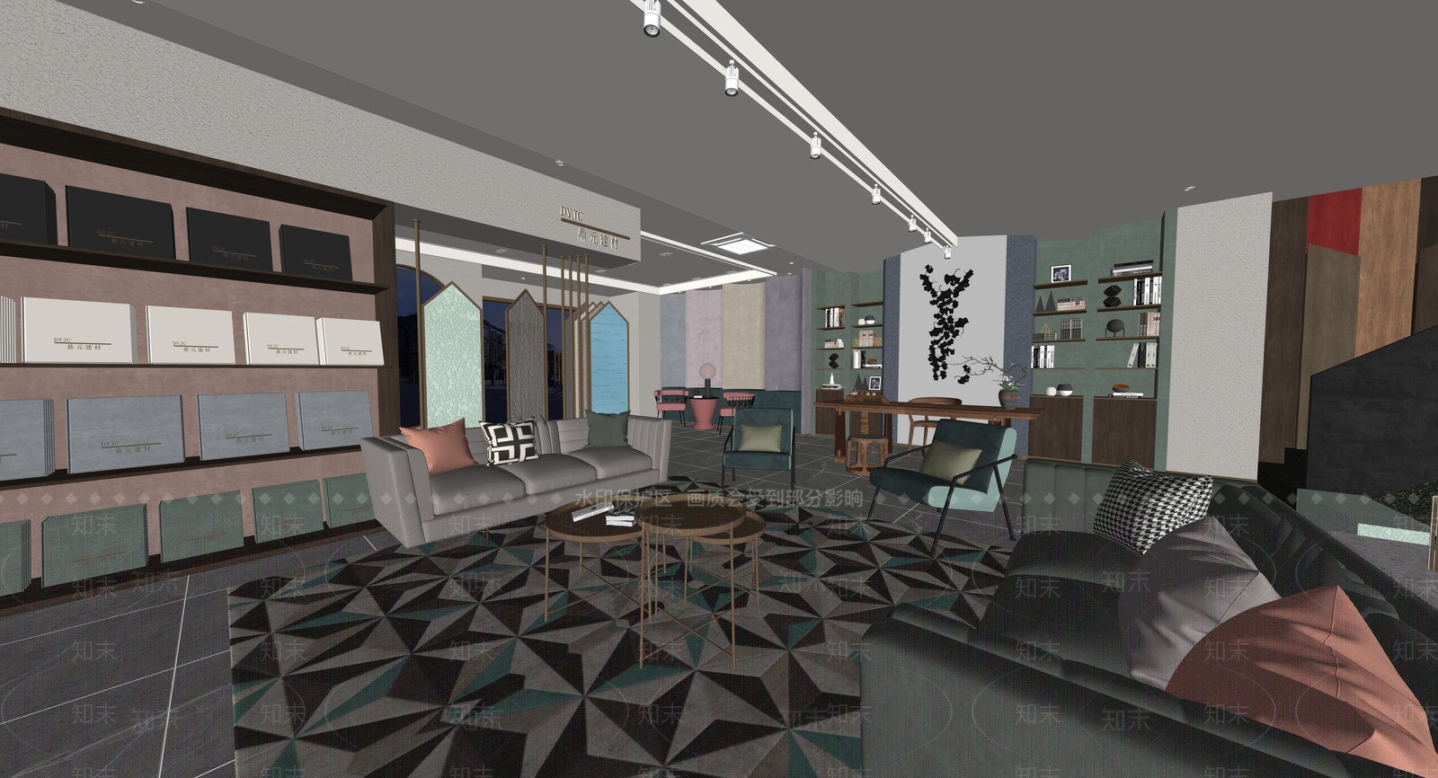 轻奢家居专卖店SU模型下载【ID:1232276080】