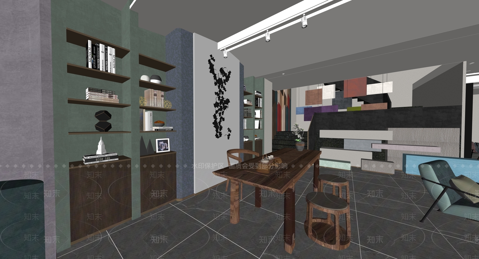 轻奢家居专卖店SU模型下载【ID:1232276080】