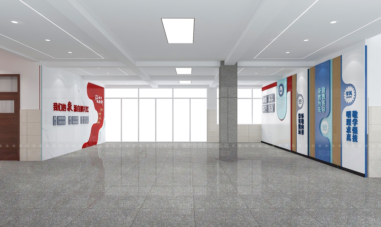 现代简约学校3D模型下载【ID:1232280842】