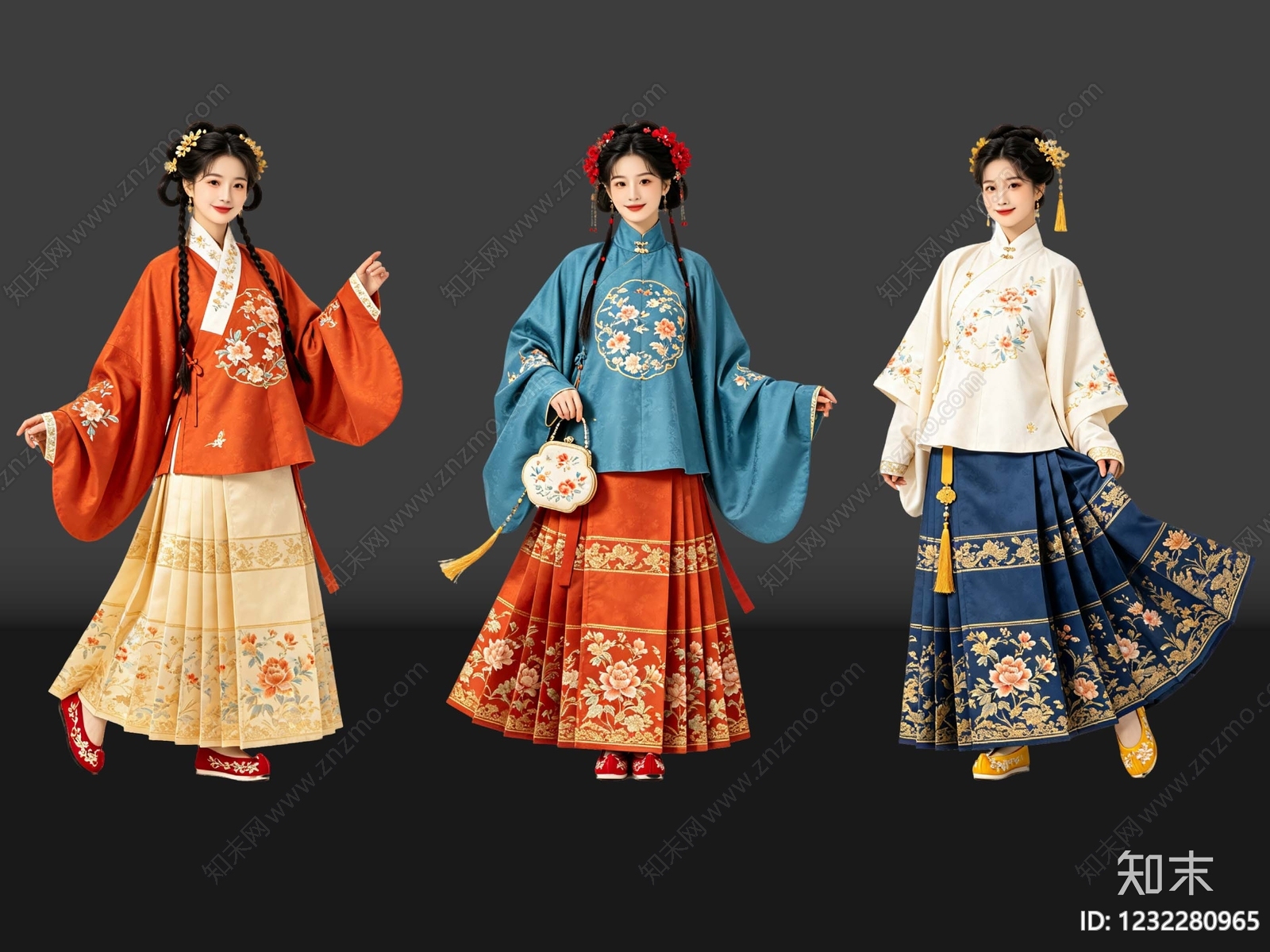 中式多人SU模型下载【ID:1232280965】