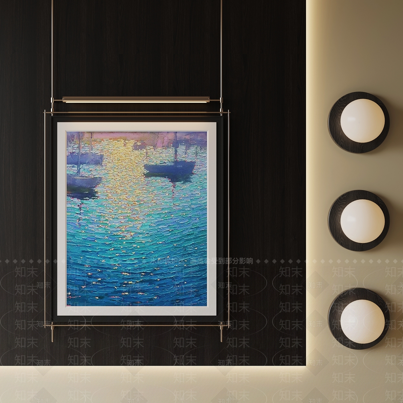 中古风挂画3D模型下载【ID:1232281791】