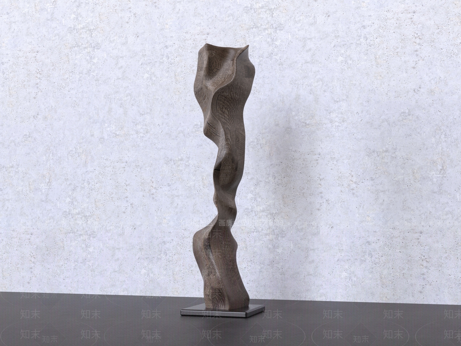 侘寂雕塑摆件3D模型下载【ID:1232282264】