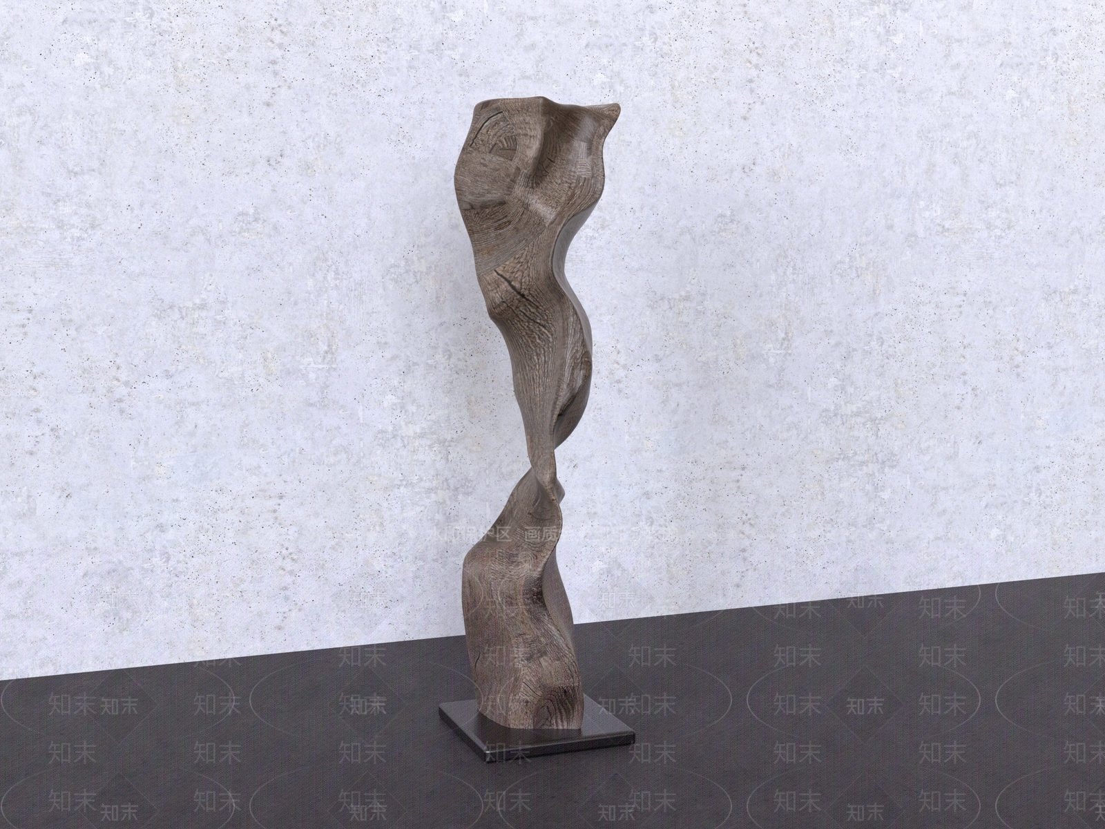 侘寂雕塑摆件3D模型下载【ID:1232282264】