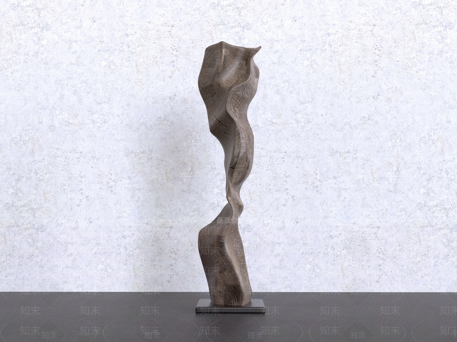侘寂雕塑摆件3D模型下载【ID:1232282264】