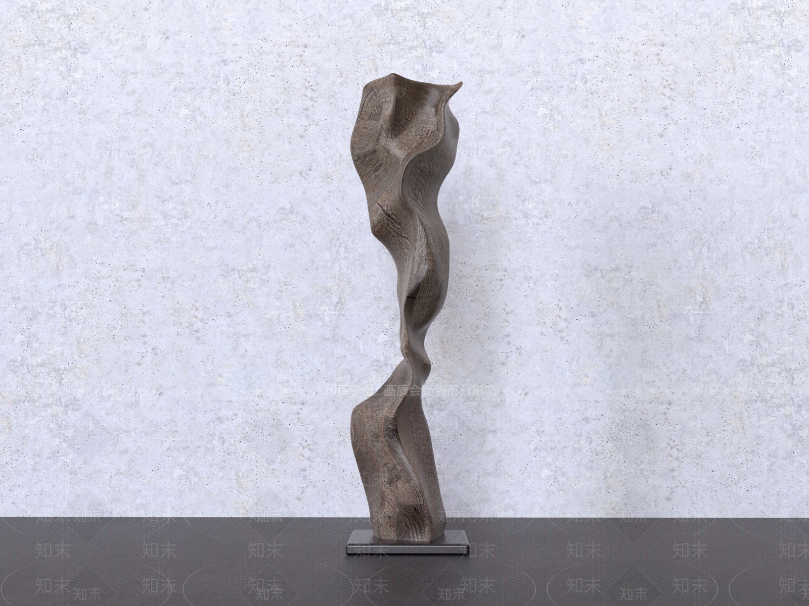 侘寂雕塑摆件3D模型下载【ID:1232282264】