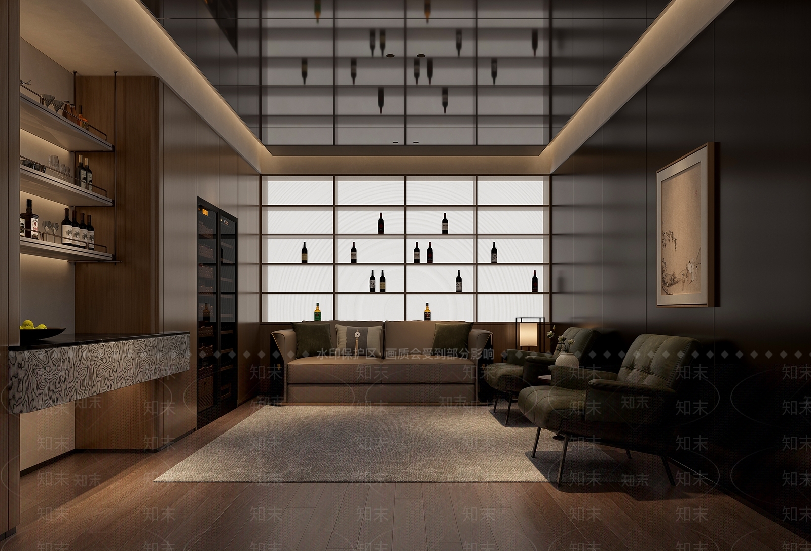 新中式酒馆3D模型下载【ID:1232284353】