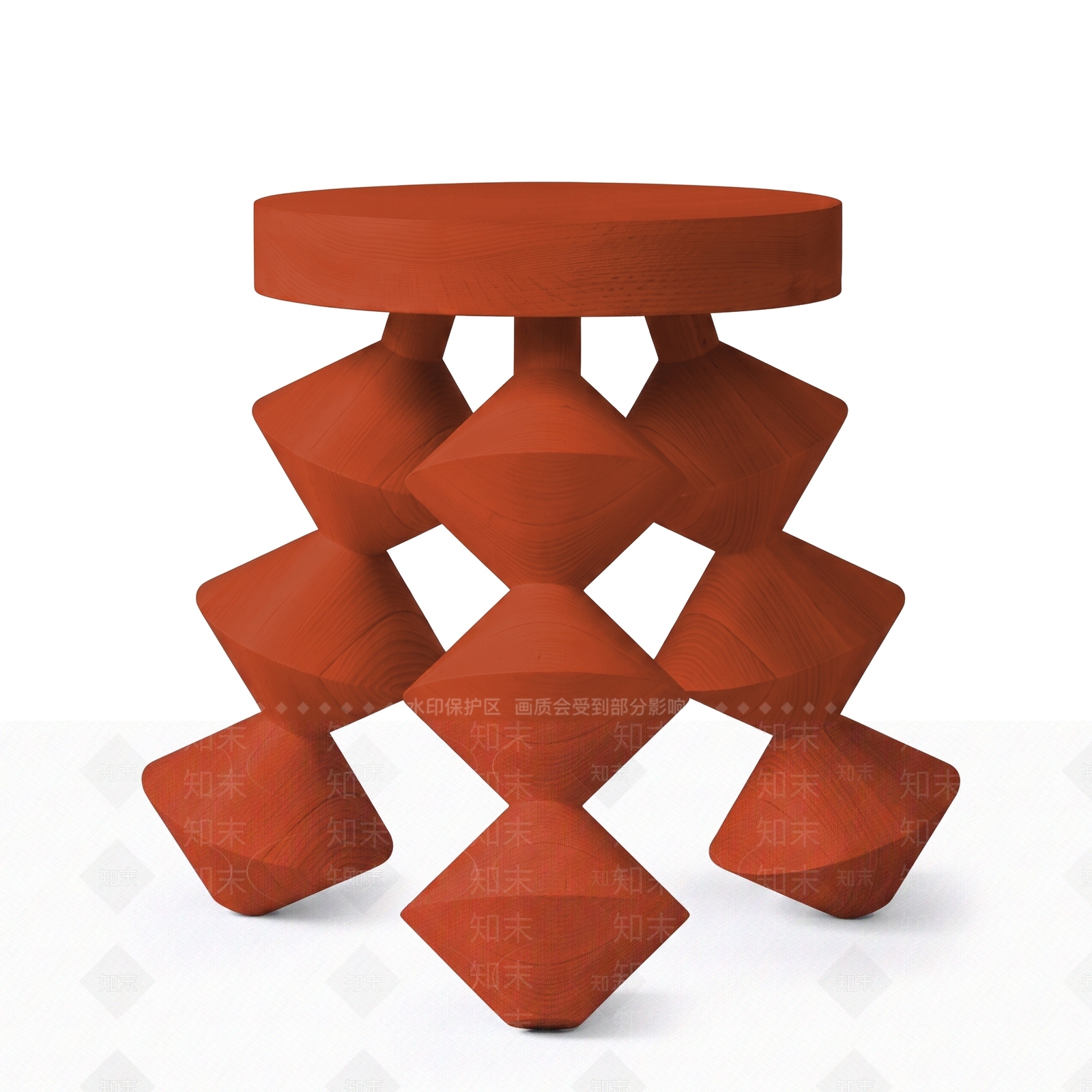 现代沙发凳3D模型下载【ID:1232284475】