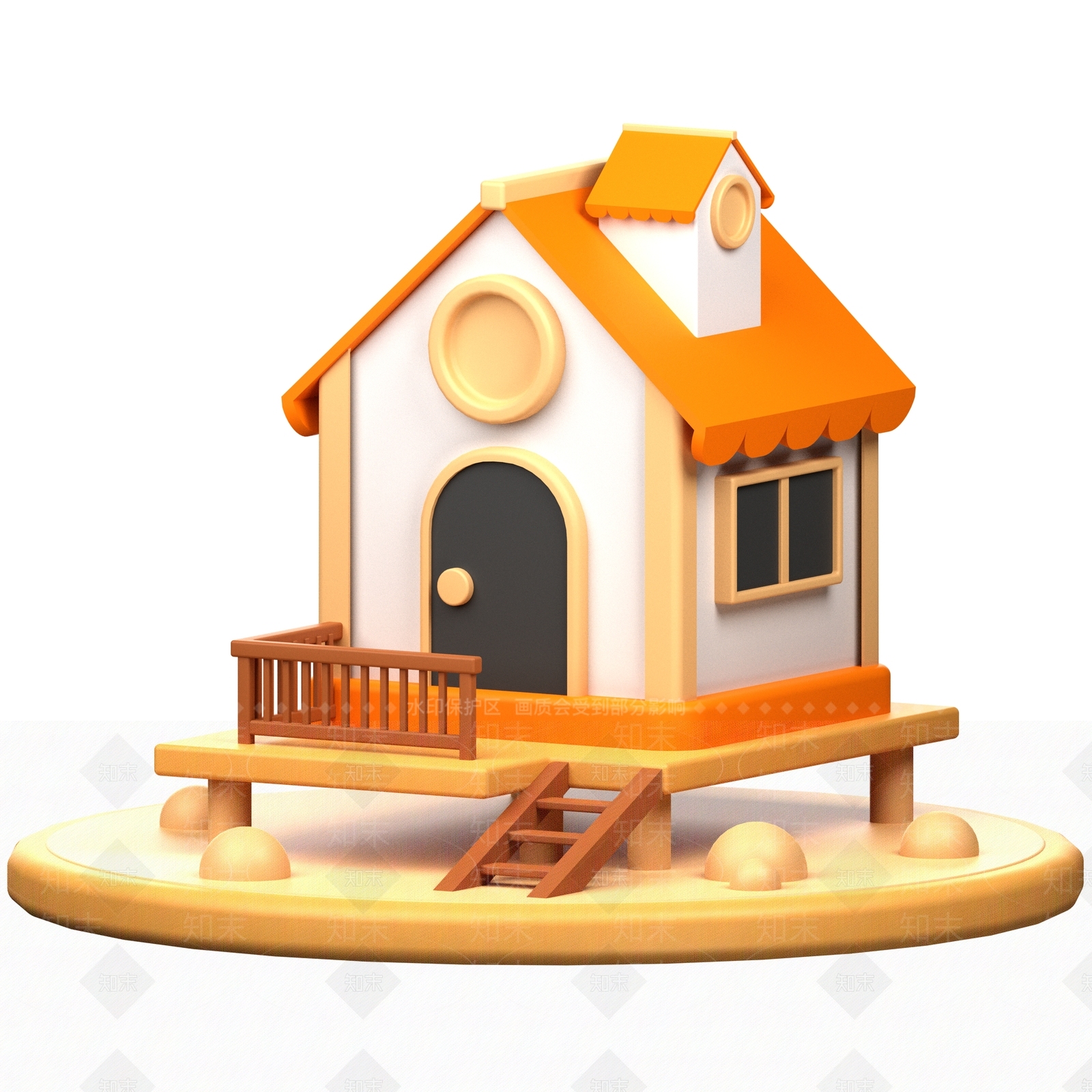 卡通渲染风格其他住宅外观3D模型下载【ID:1232285772】